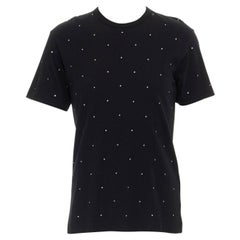 COMME DES GARCONS HOMME PLUS 2011 - T-shirt en coton noir à strass cristallin M. M. M. I.