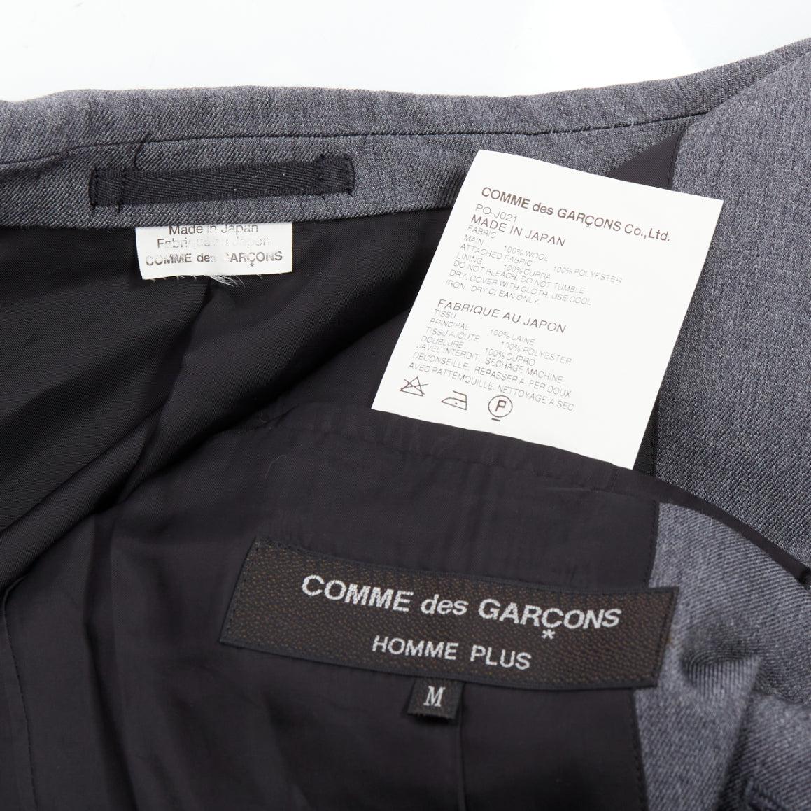 COMME DES GARCONS Homme Plus 2014 grey pink contrast back military jacket M For Sale 3
