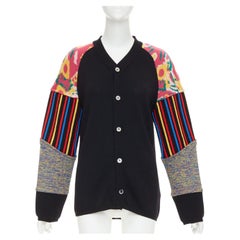 COMME DES GARCONS HOMME PLUS 2016 Runway patchwork sleeve cardigan M M