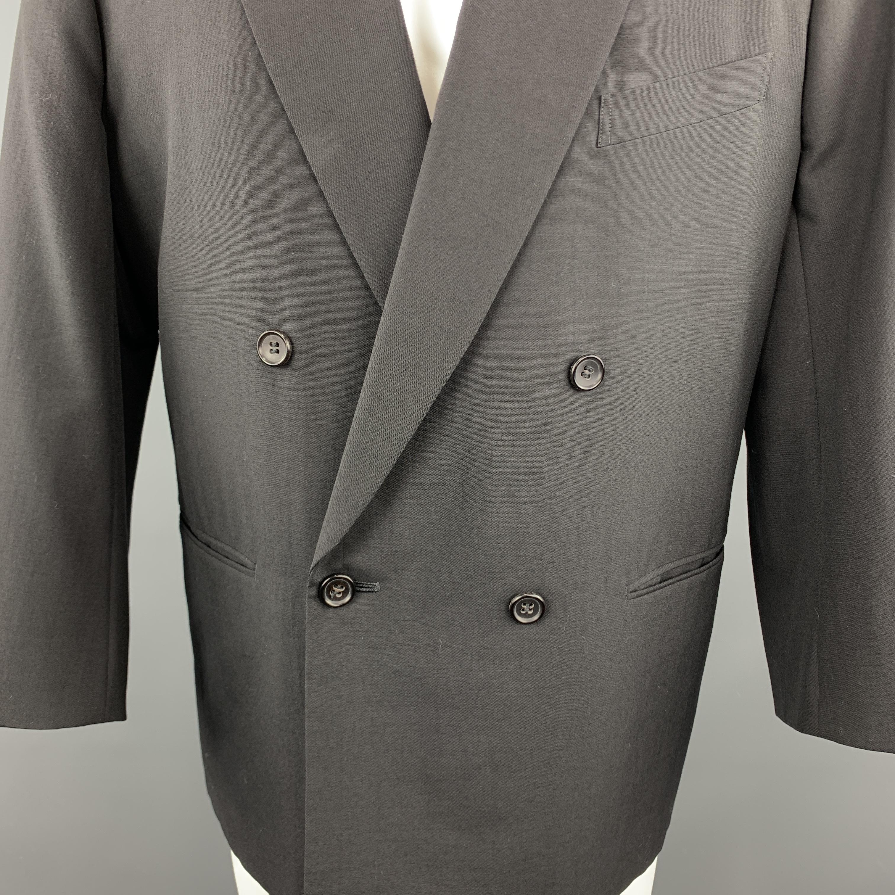 COMME des GARCONS HOMME PLUS 38 Wool Black Sport Coat In Excellent Condition In San Francisco, CA