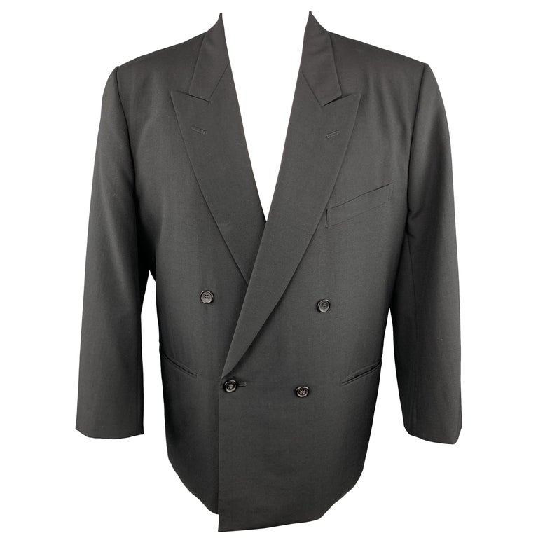 COMME des GARCONS HOMME PLUS 38 Wool Black Sport Coat For Sale at 1stdibs