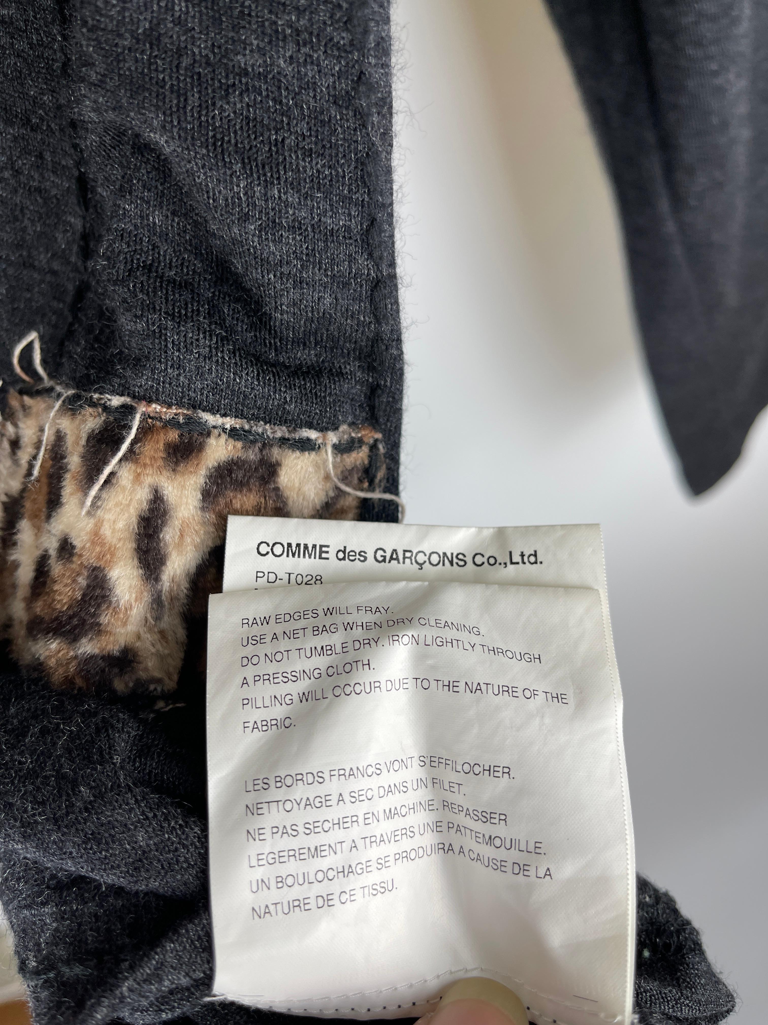 Comme des Garcons Homme Plus A/W2009 Leopard  In Good Condition For Sale In Seattle, WA