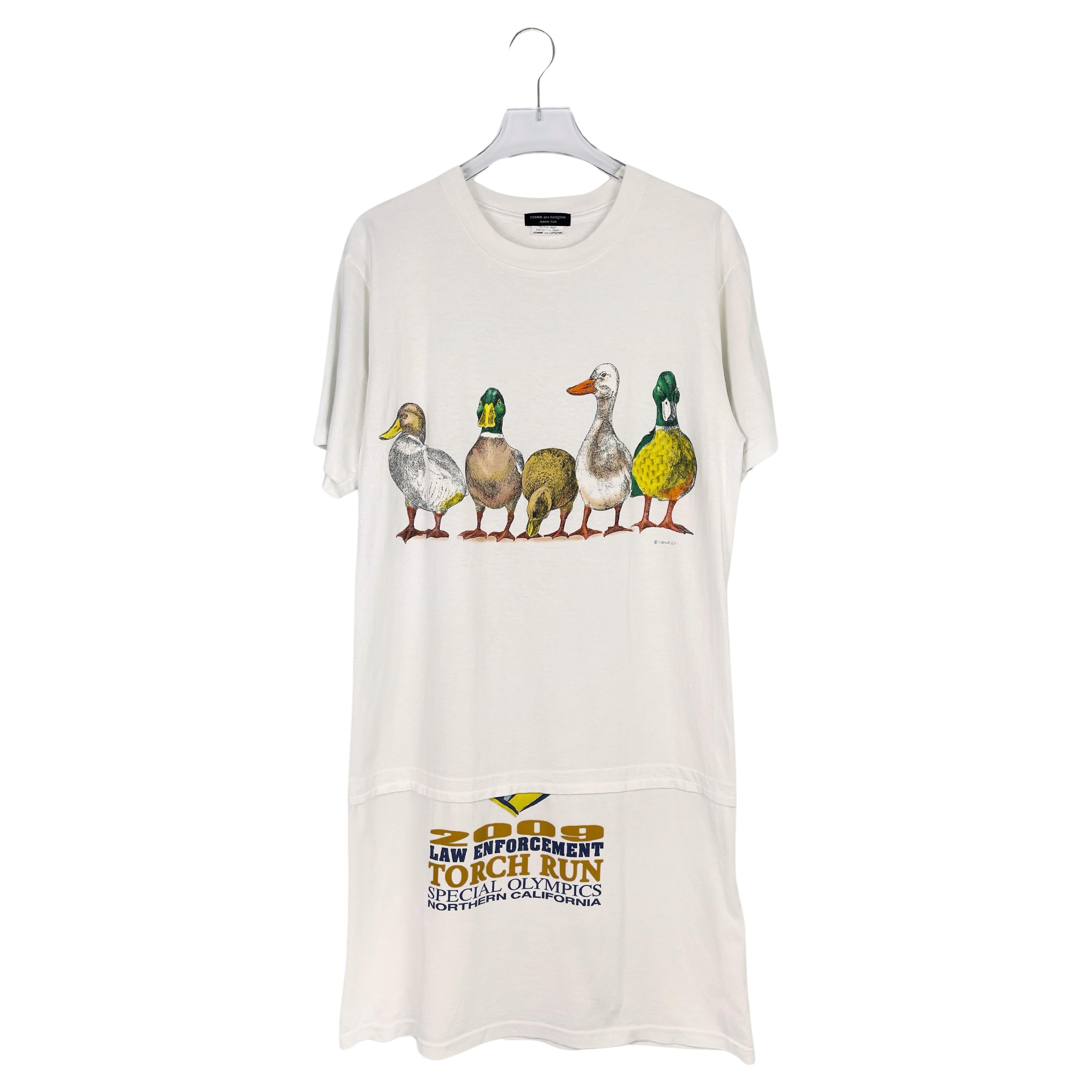 Comme Des Garcons Homme Plus A/W2011 Duck DIY Elongated T-Shirt For Sale
