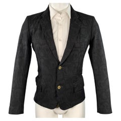 Comme des Garcons Homme Plus AD2010 Black Skull Polyester Sport Coat Marked M