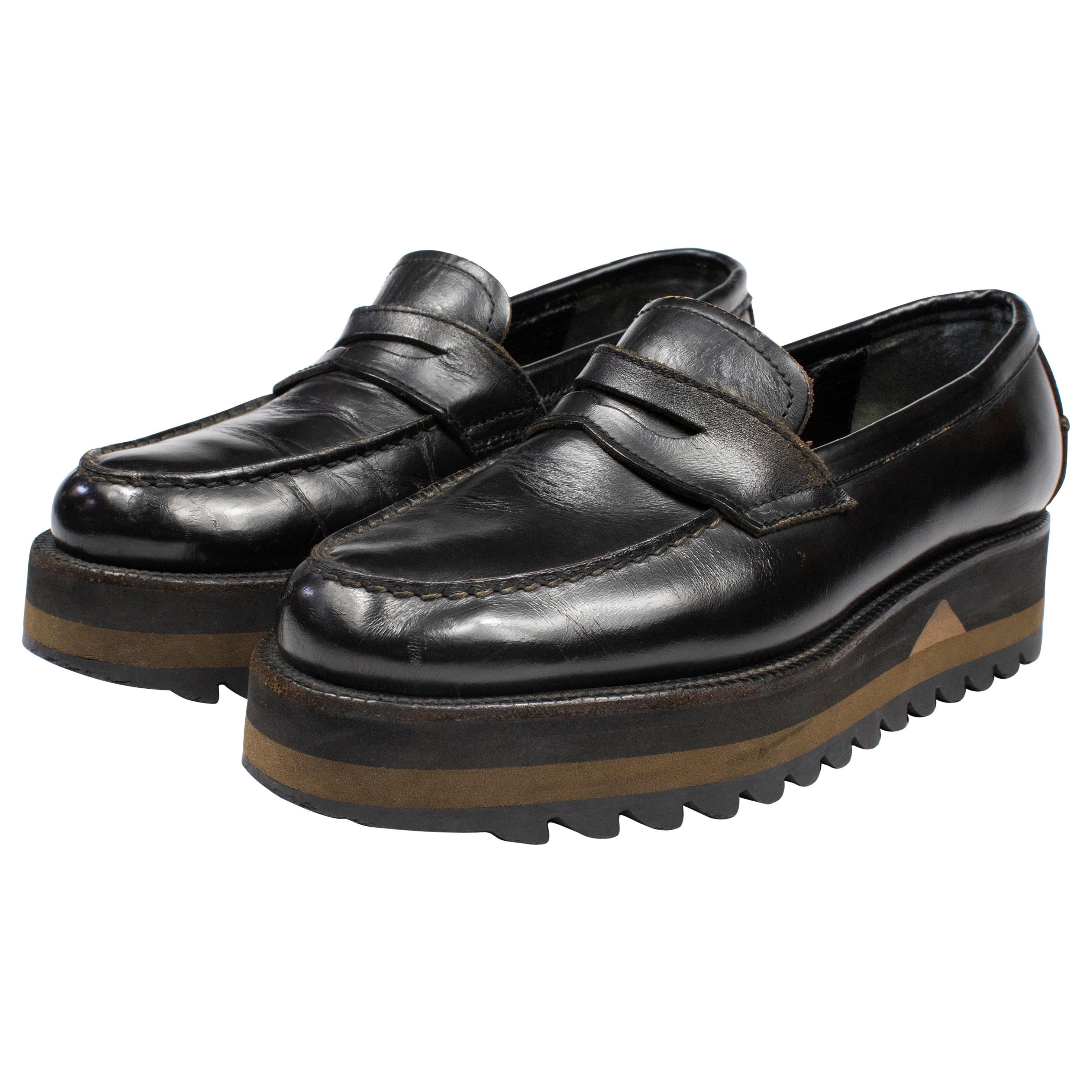 Comme des Garçons Homme Plus AW1994 Shark Sole Loafers at 1stDibs