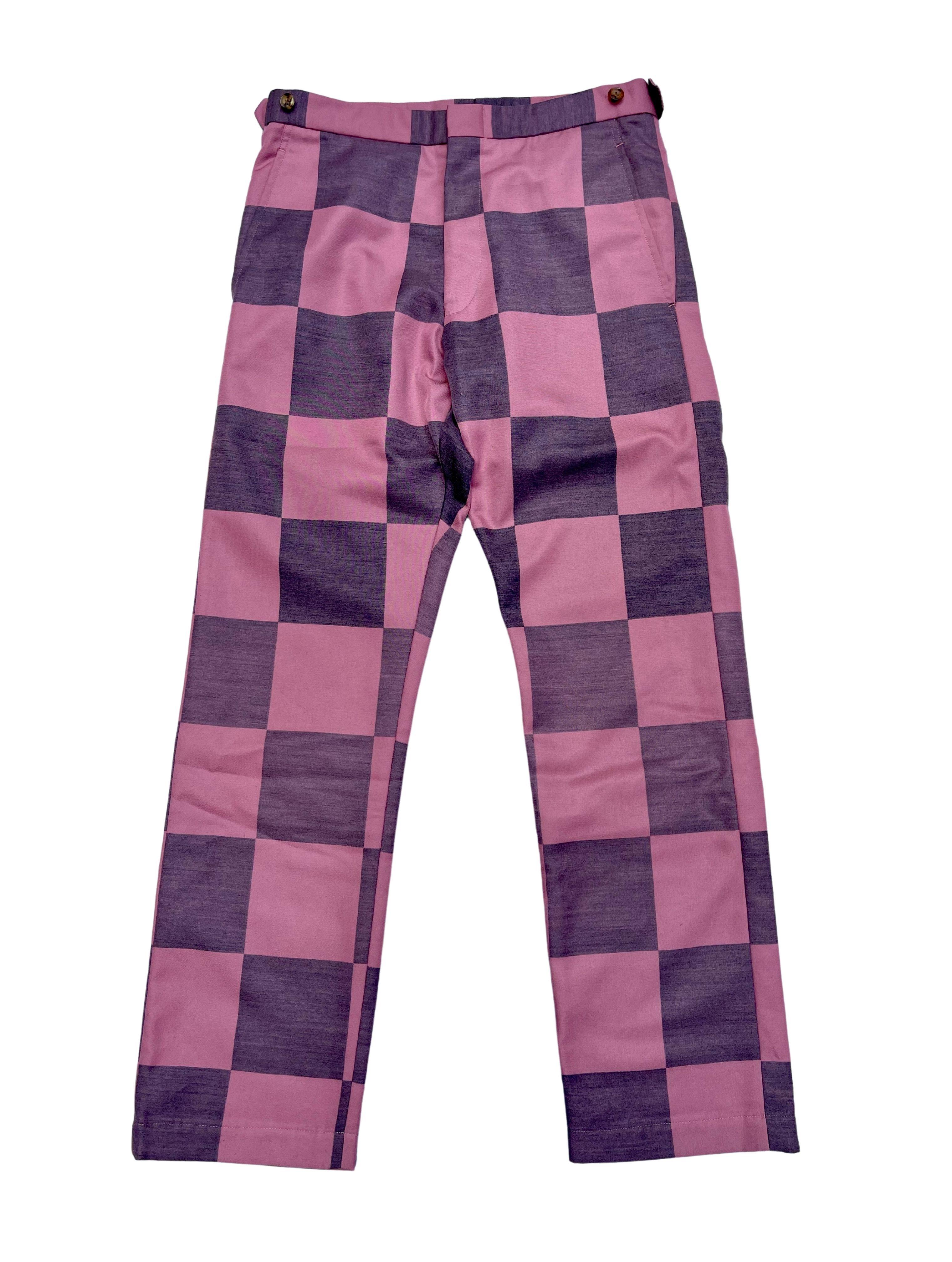 Gray COMME des GARCONS Homme Plus Checkered Suit, Spring Summer 2002, size M.