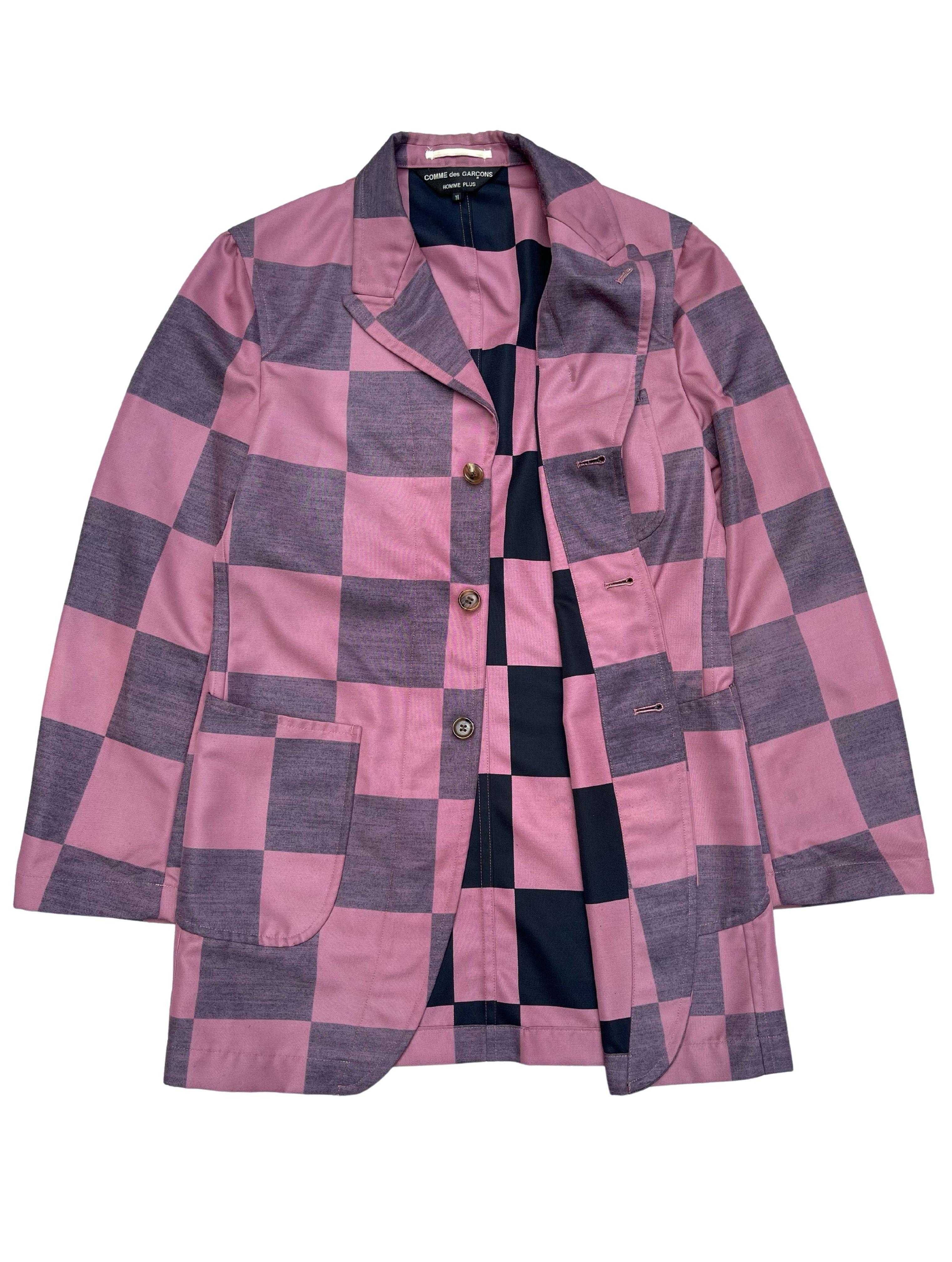 COMME des GARCONS Homme Plus Checkered Suit, Spring Summer 2002, size M. In Excellent Condition In Seattle, WA