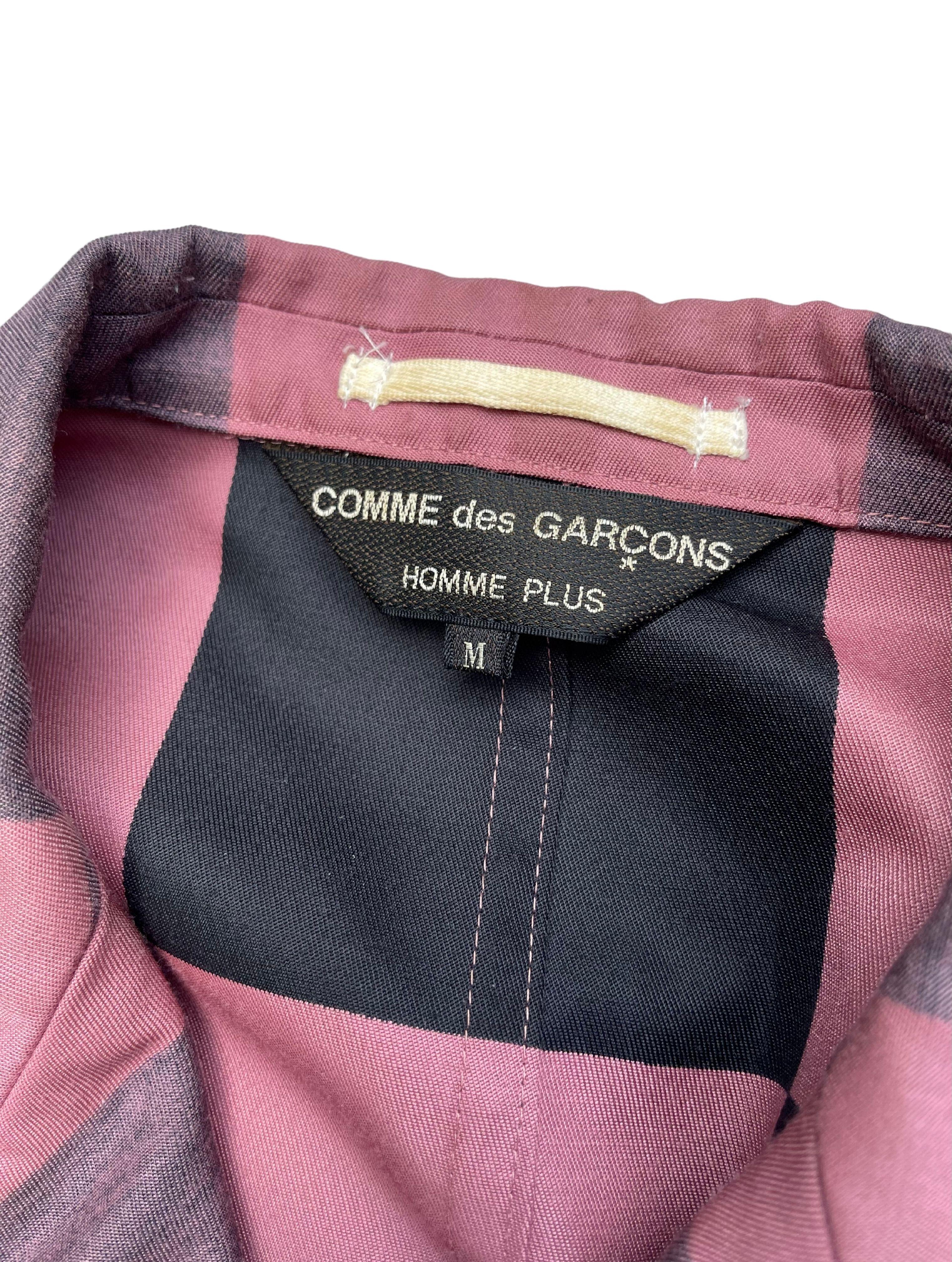 COMME des GARCONS Homme Plus Checkered Suit, Spring Summer 2002, size M. 1
