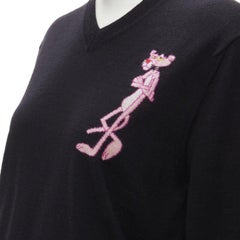 COMME DES GARCONS HOMME PLUS Maglione nero Ever Green Pink Panther M