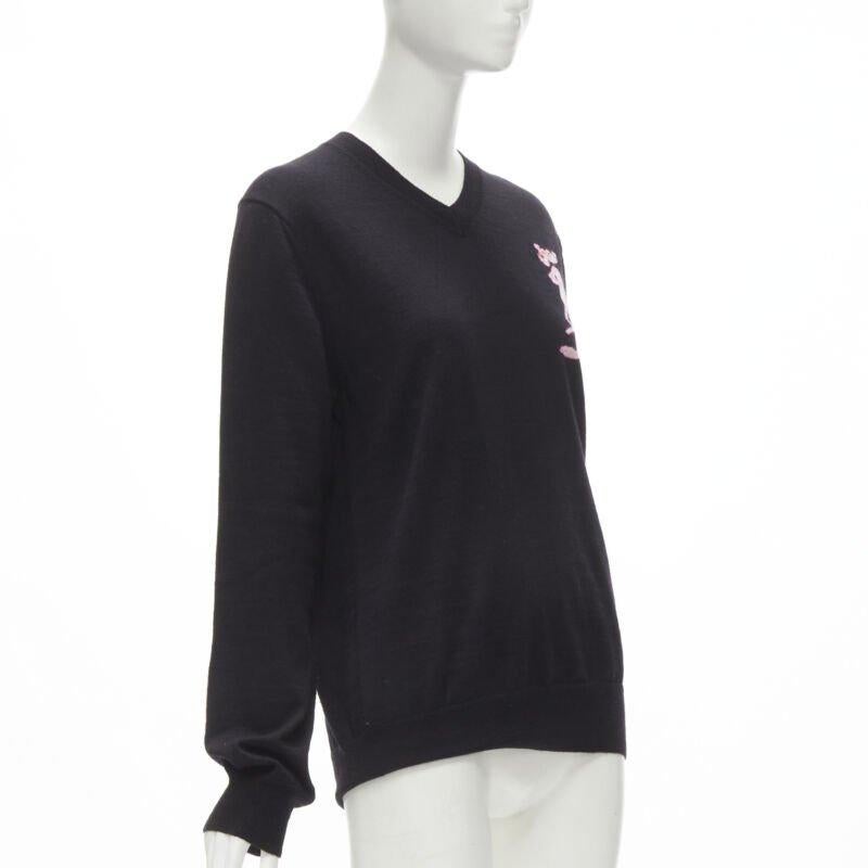 COMME DES GARCONS HOMME PLUS Jersey negro Ever Green Pink Panther M Negro en venta
