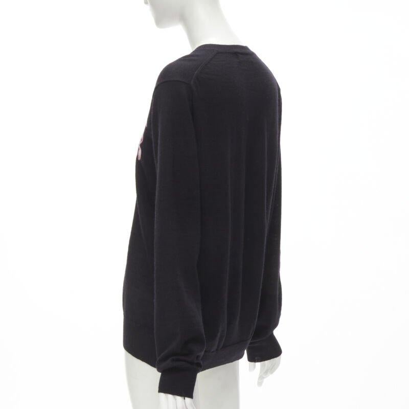 COMME DES GARCONS HOMME PLUS Jersey negro Ever Green Pink Panther M en venta 1