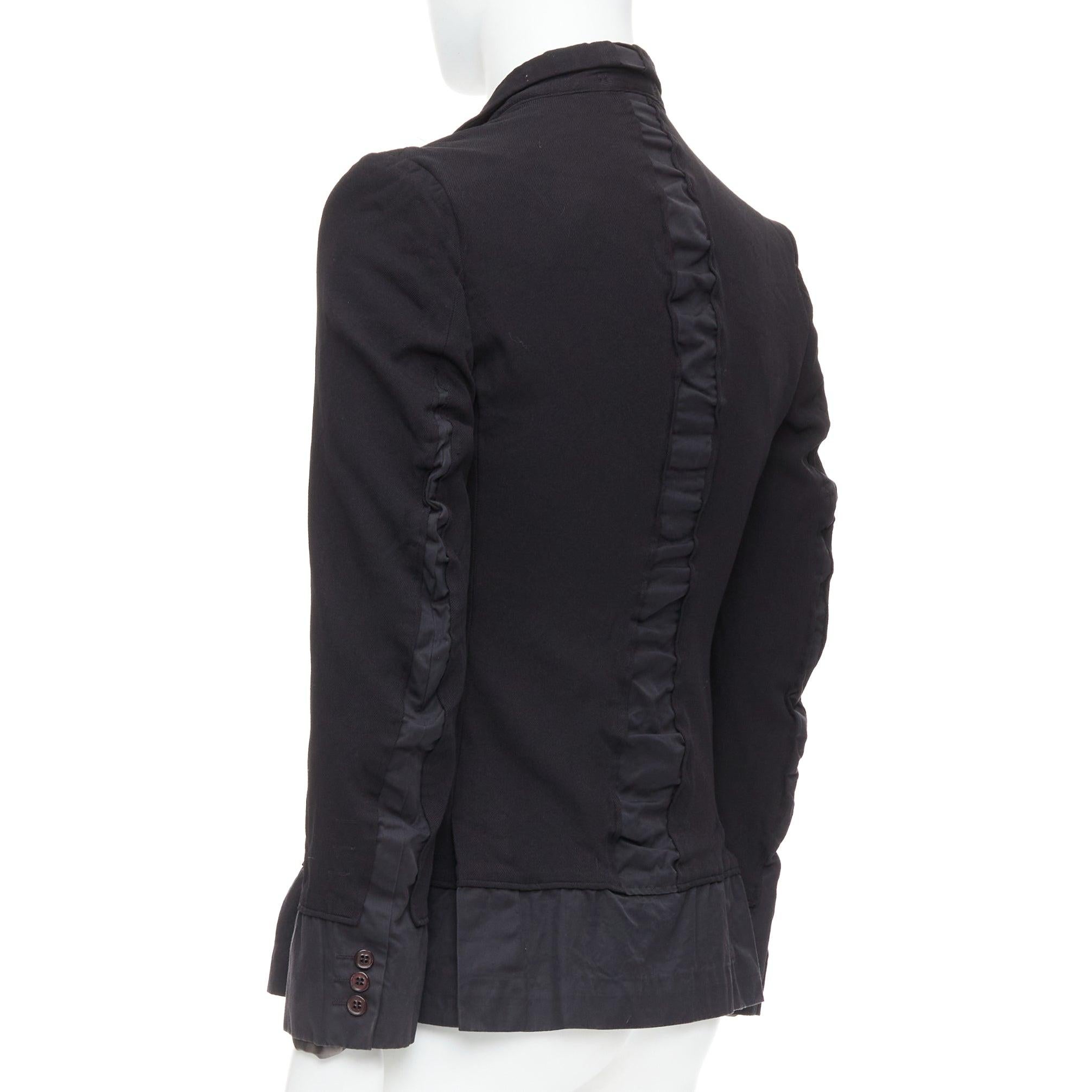 Men's COMME DES GARCONS Homme Plus Evergreen 2005 black Reprint Docking blazer S For Sale
