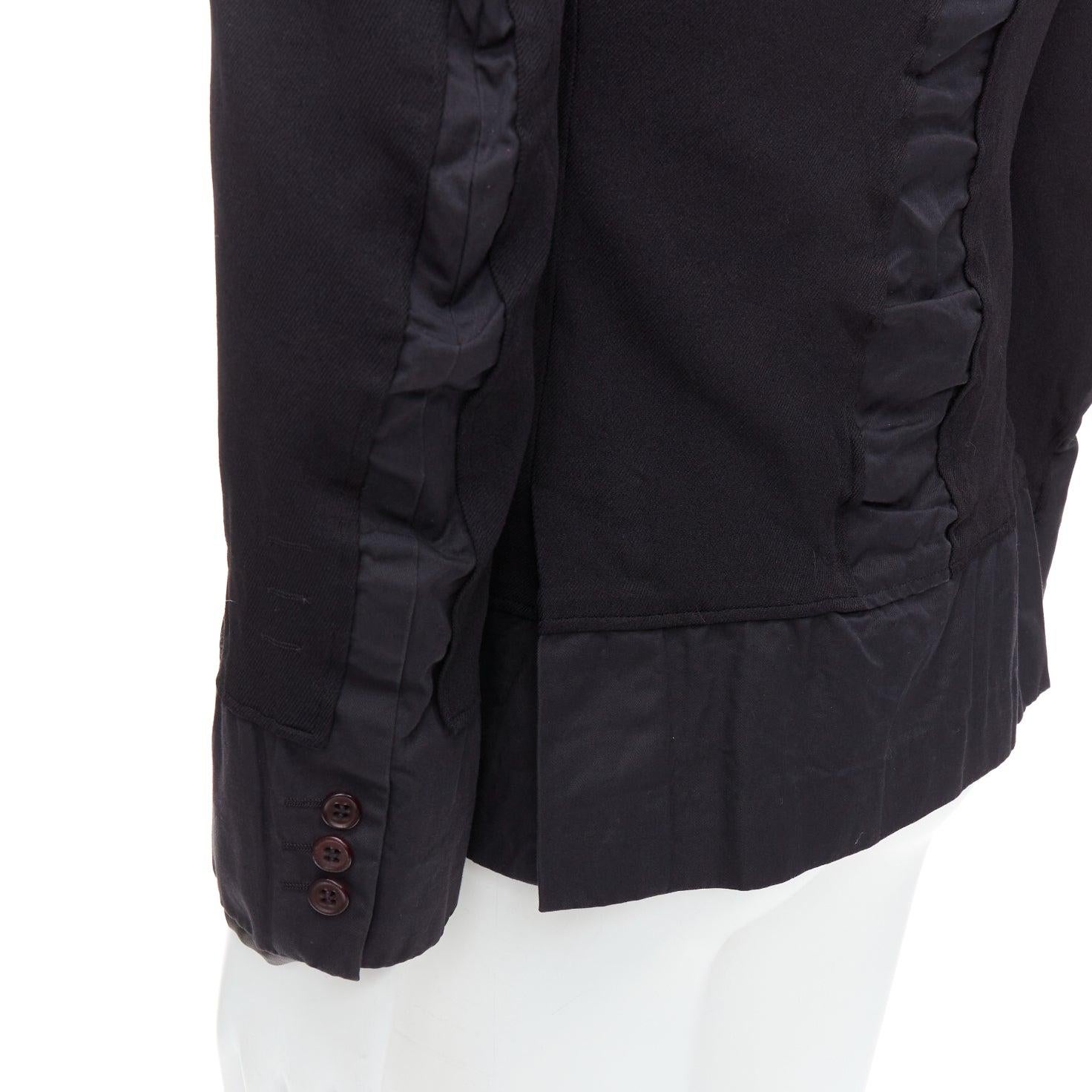 COMME DES GARCONS Homme Plus Evergreen 2005 black Reprint Docking blazer S For Sale 1