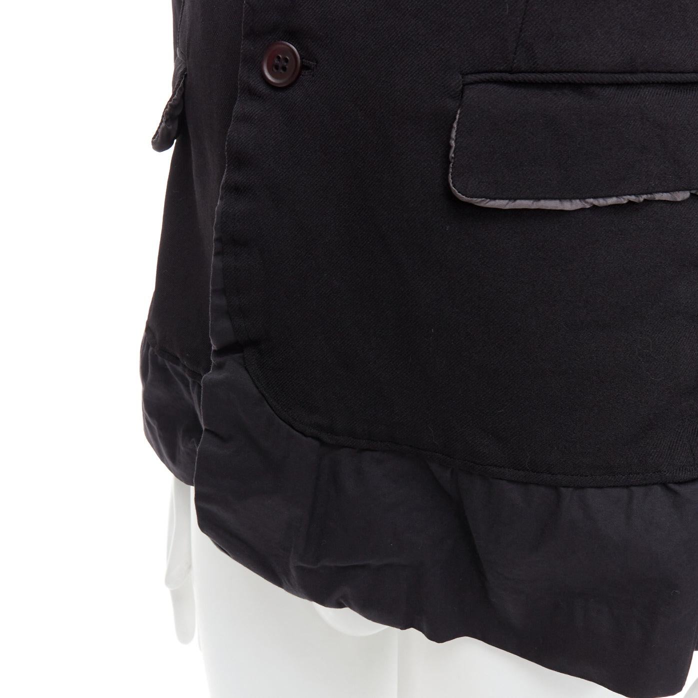 COMME DES GARCONS Homme Plus Evergreen 2005 black Reprint Docking blazer S For Sale 2