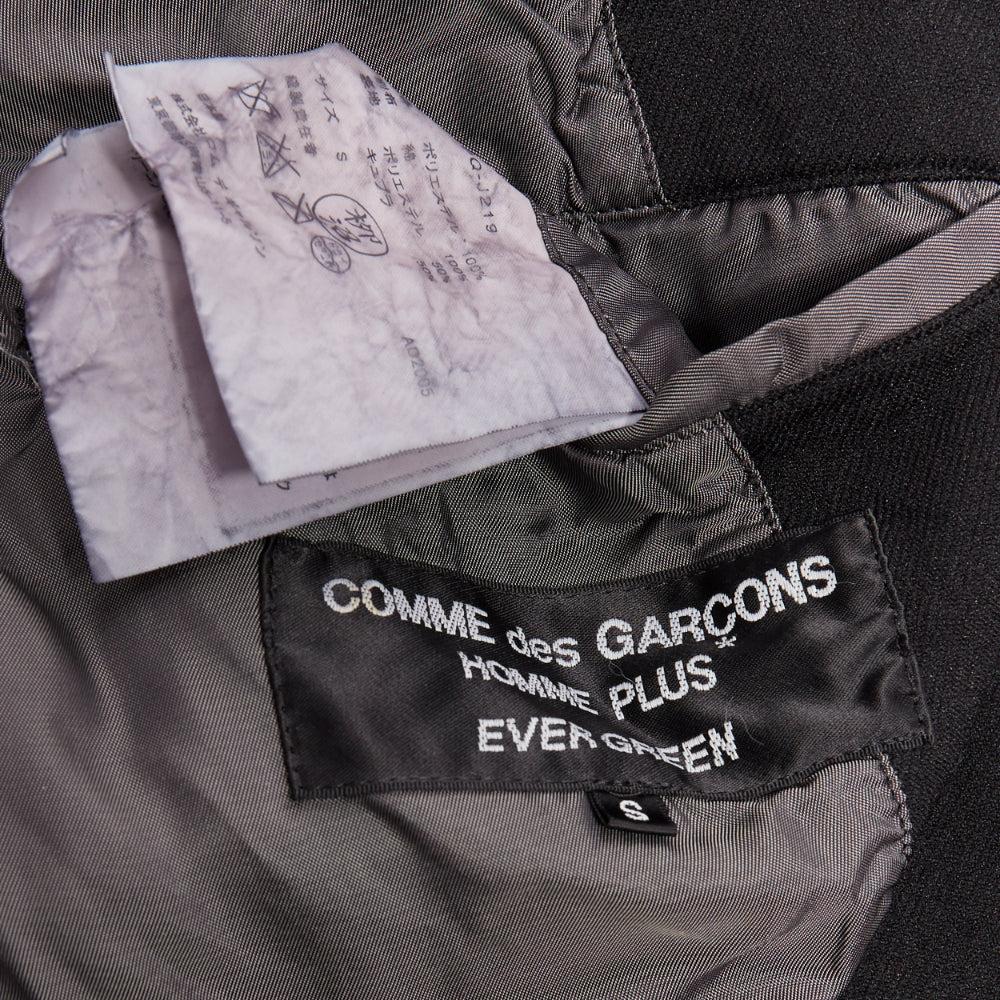 COMME DES GARCONS Homme Plus Evergreen 2005 black Reprint Docking blazer S For Sale 3