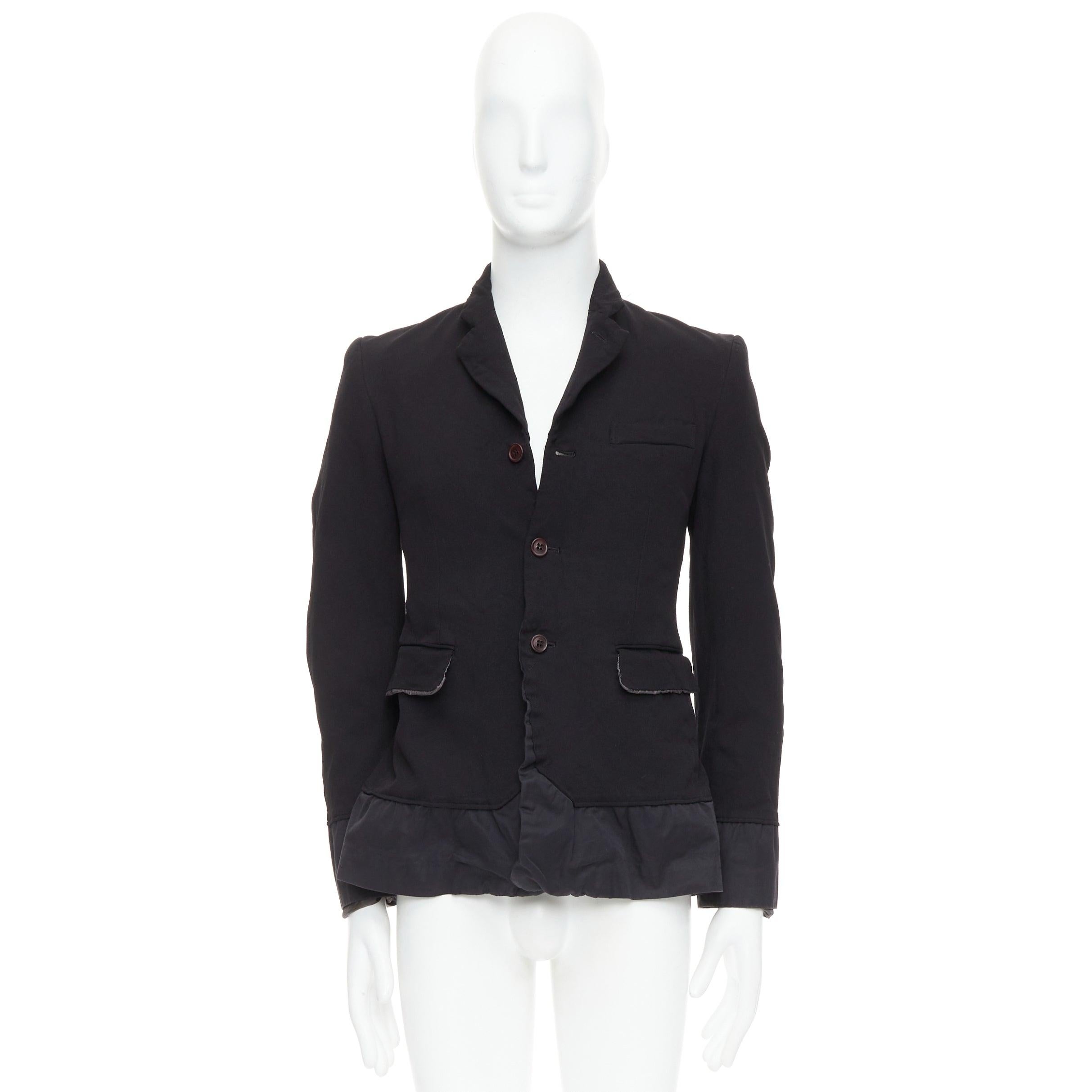 COMME DES GARCONS Homme Plus Evergreen 2005 black Reprint Docking blazer S For Sale 4