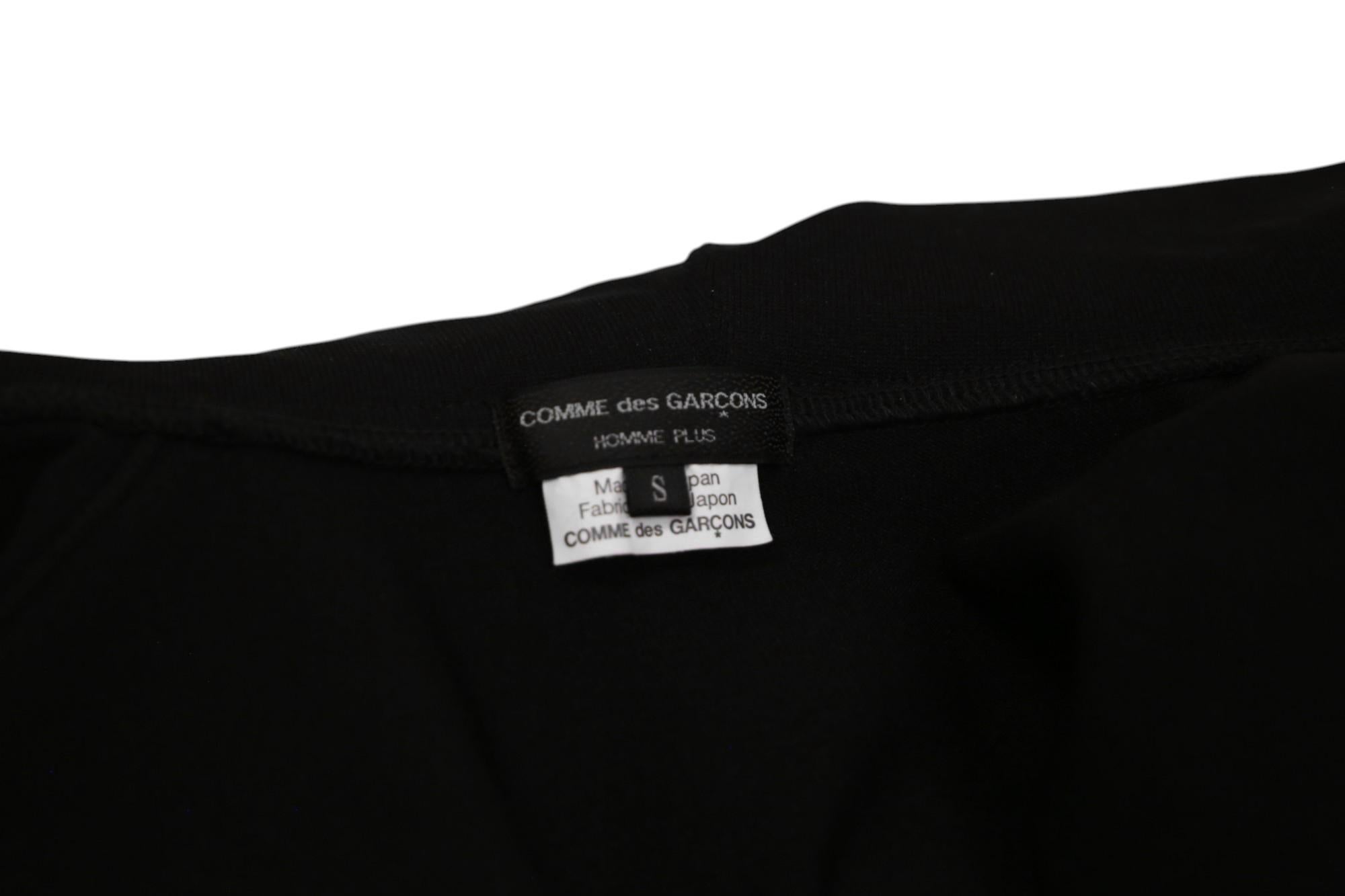 Comme des Garçons Homme Plus F/W 2022 Hoodie noir avec tulle en vente 4