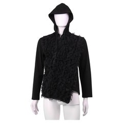 Comme des Garçons Homme Plus F/W 2022 Black Hoodie with Tulle