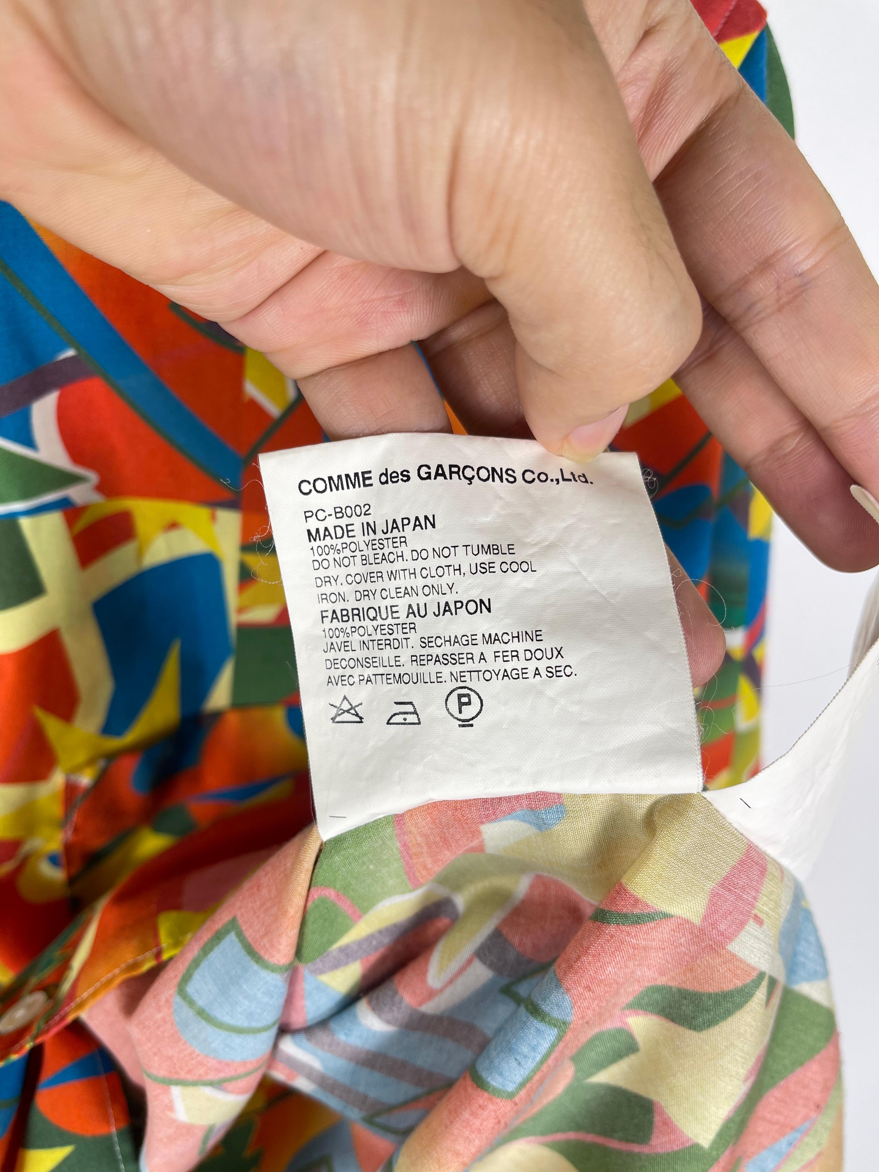 Comme Des Garcons Homme Plus Fall Winter 2001 Psychedelic Shirt For Sale 7
