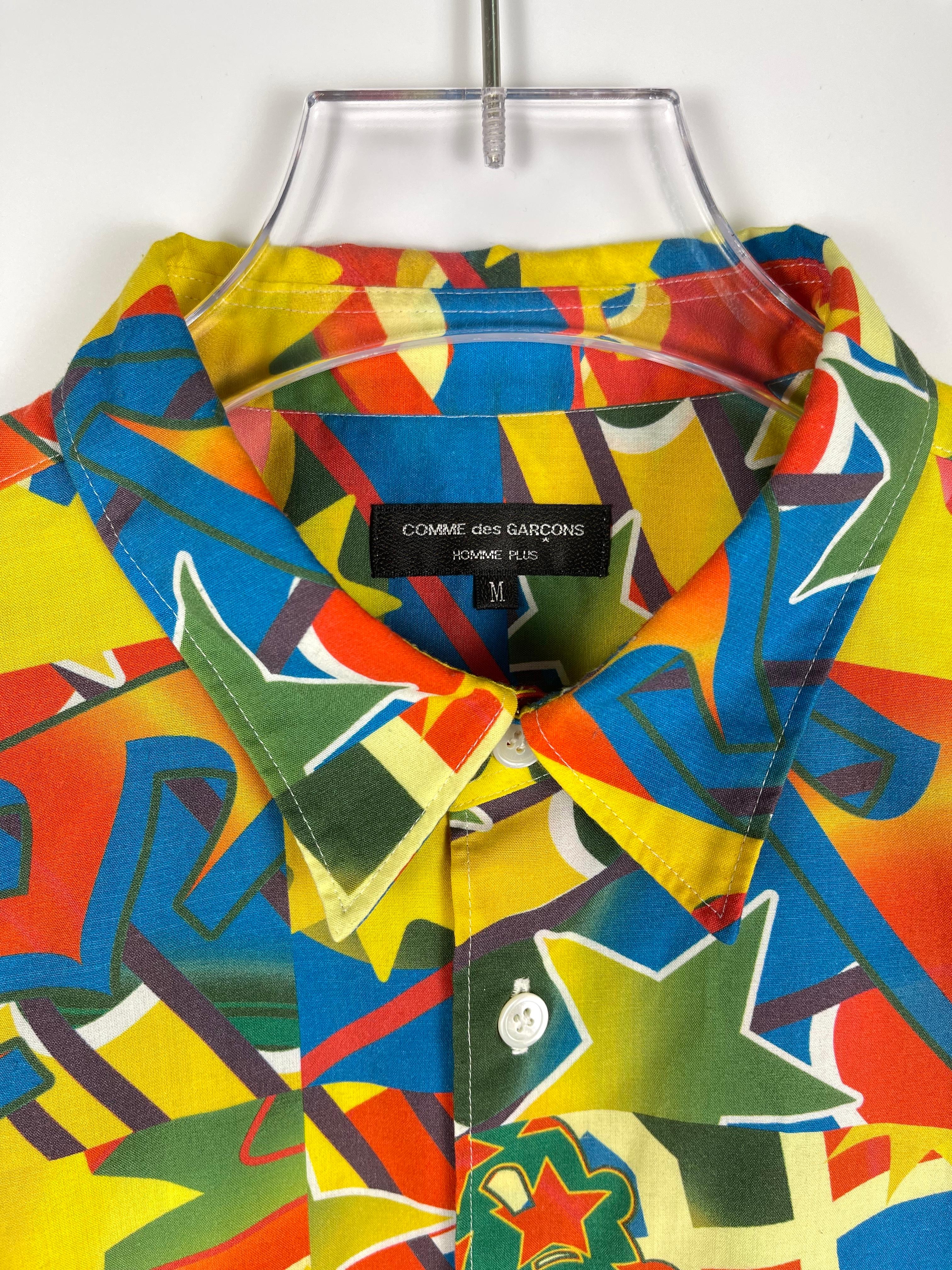 Men's Comme Des Garcons Homme Plus Fall Winter 2001 Psychedelic Shirt For Sale