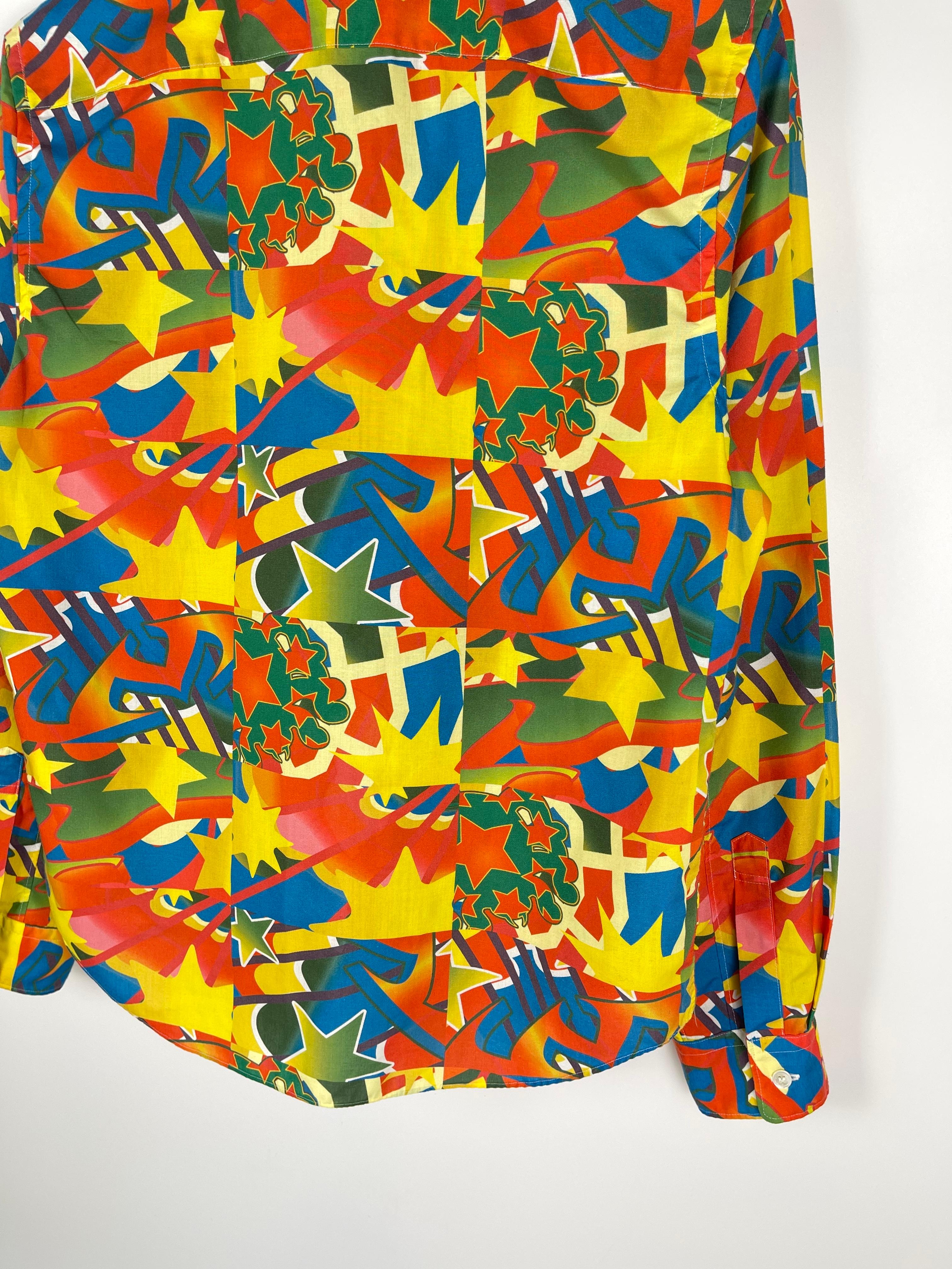 Comme Des Garcons Homme Plus Fall Winter 2001 Psychedelic Shirt For Sale 2