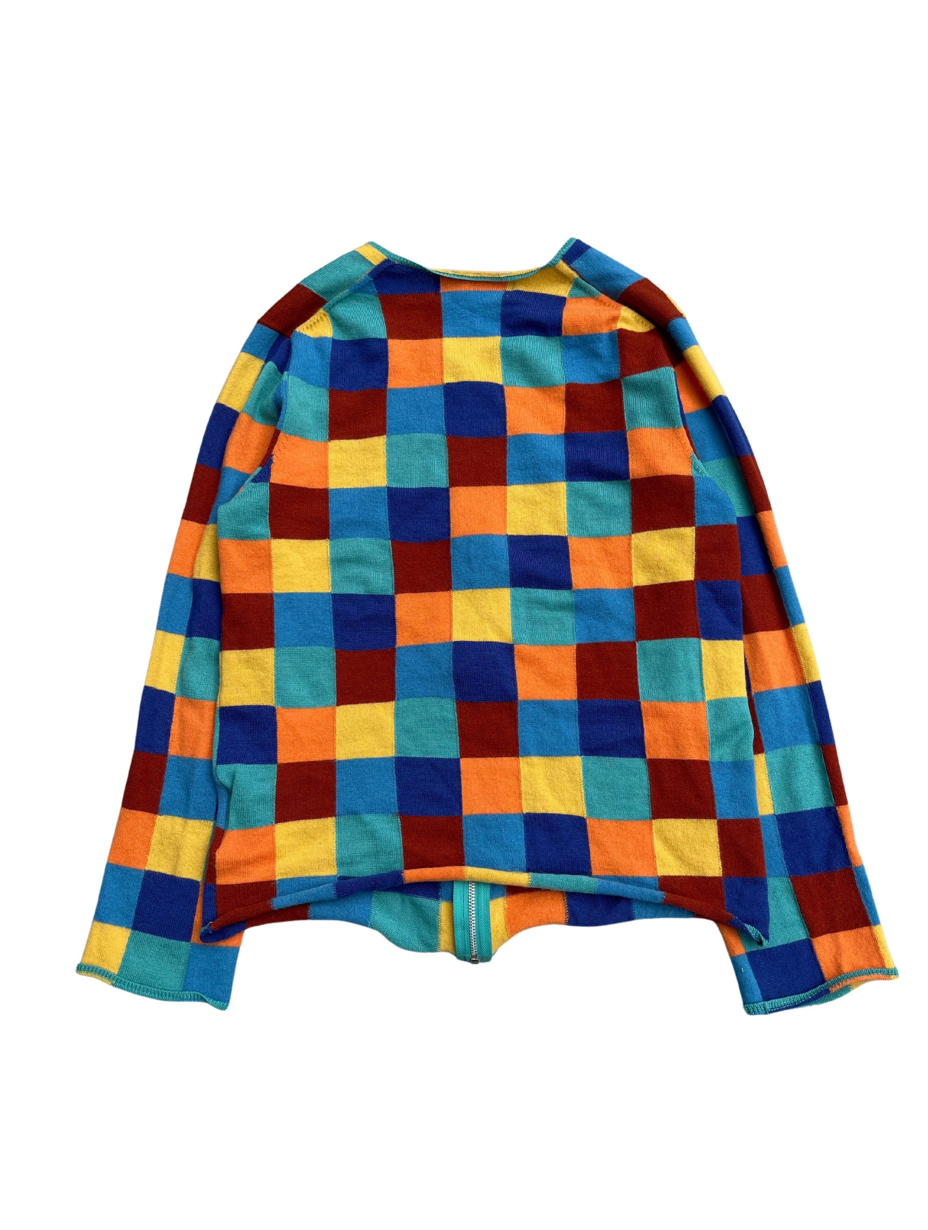 Maglione Comme Des Garcons Homme Plus Grid Zip-Up,  A. Winter 2001 in vendita 1