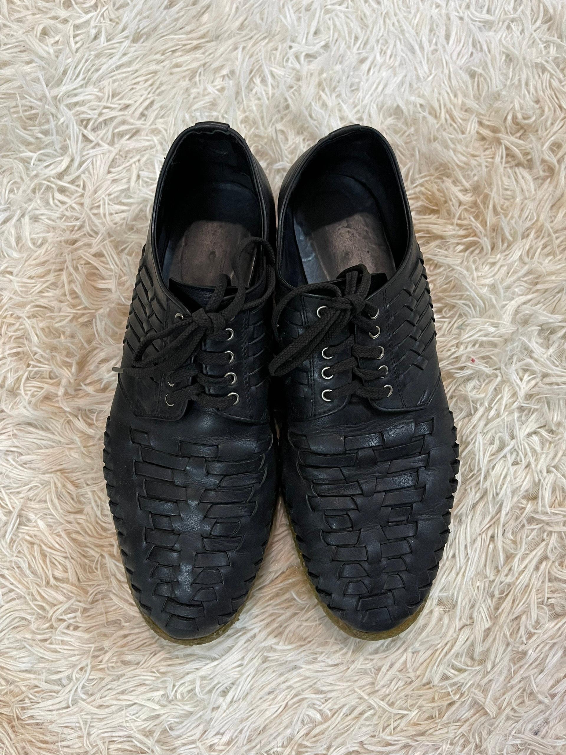 Comme Des Garcons - Chaussures formelles pour homme Intrecciato en vente 3