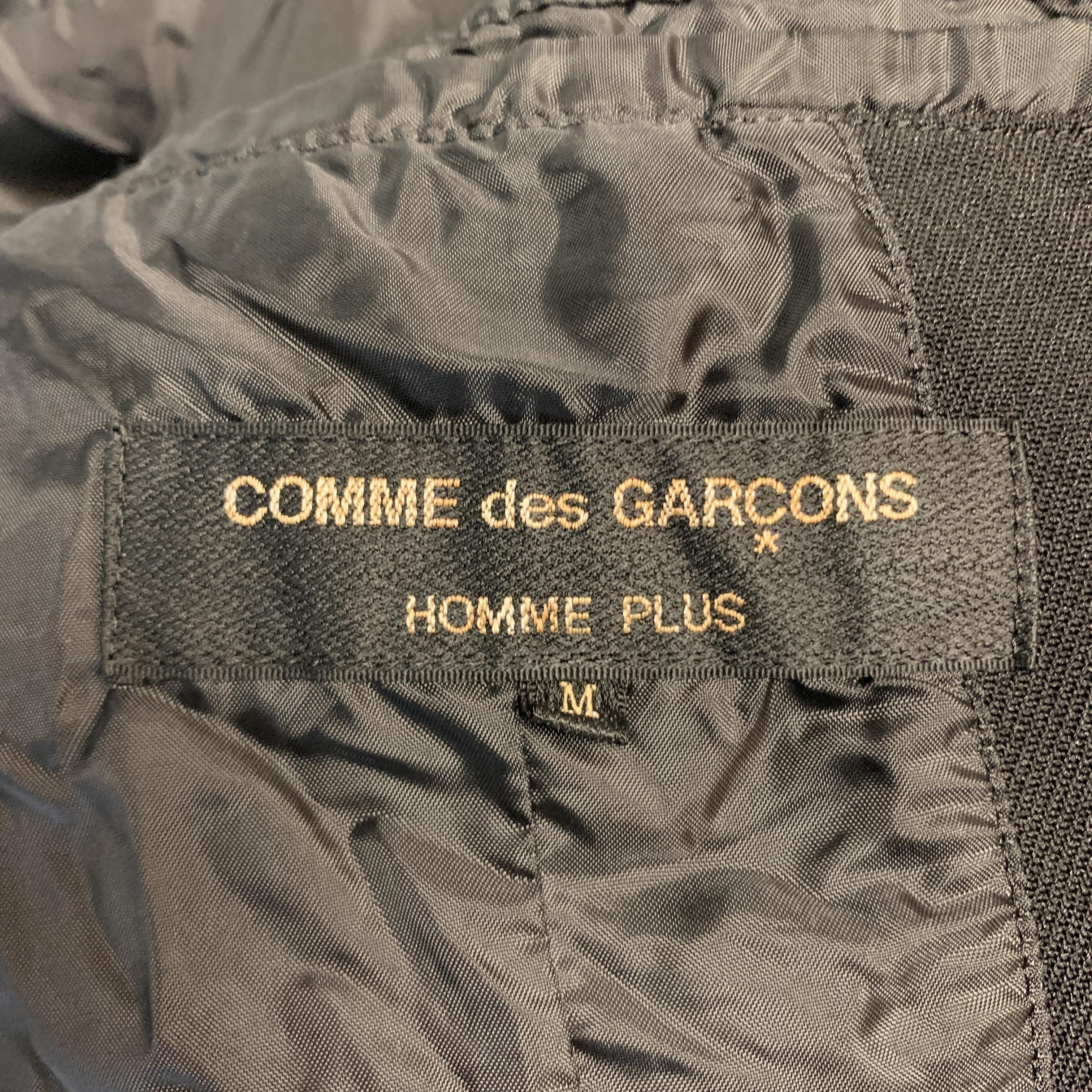 COMME des GARCONS HOMME PLUS M Black Cut Outs Polyester Notch Lapel Jacket 6