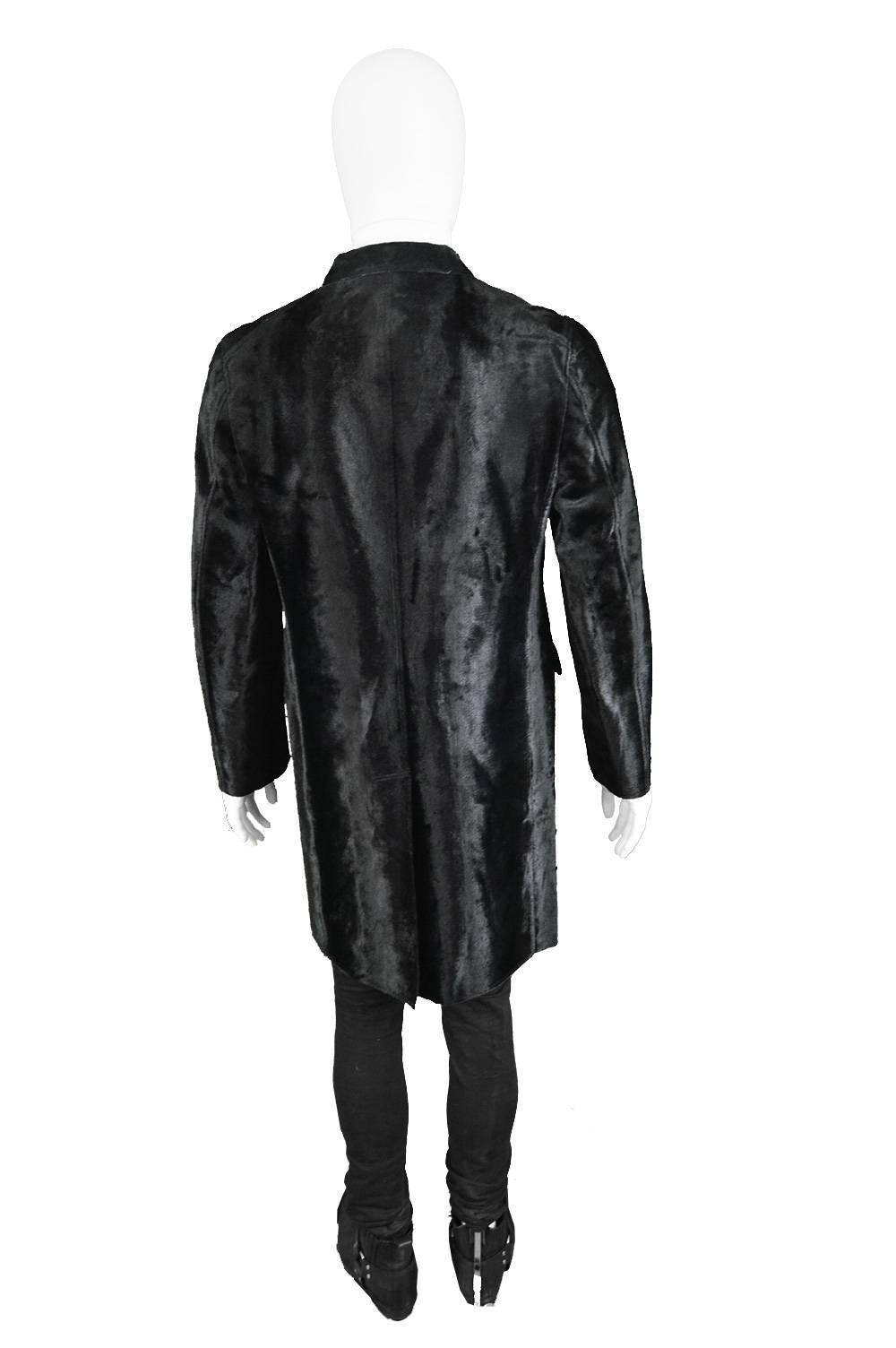 Comme Des Garcons Homme Plus Men's Faux Fur & Vegan Leather Coat, A/W 2002  3