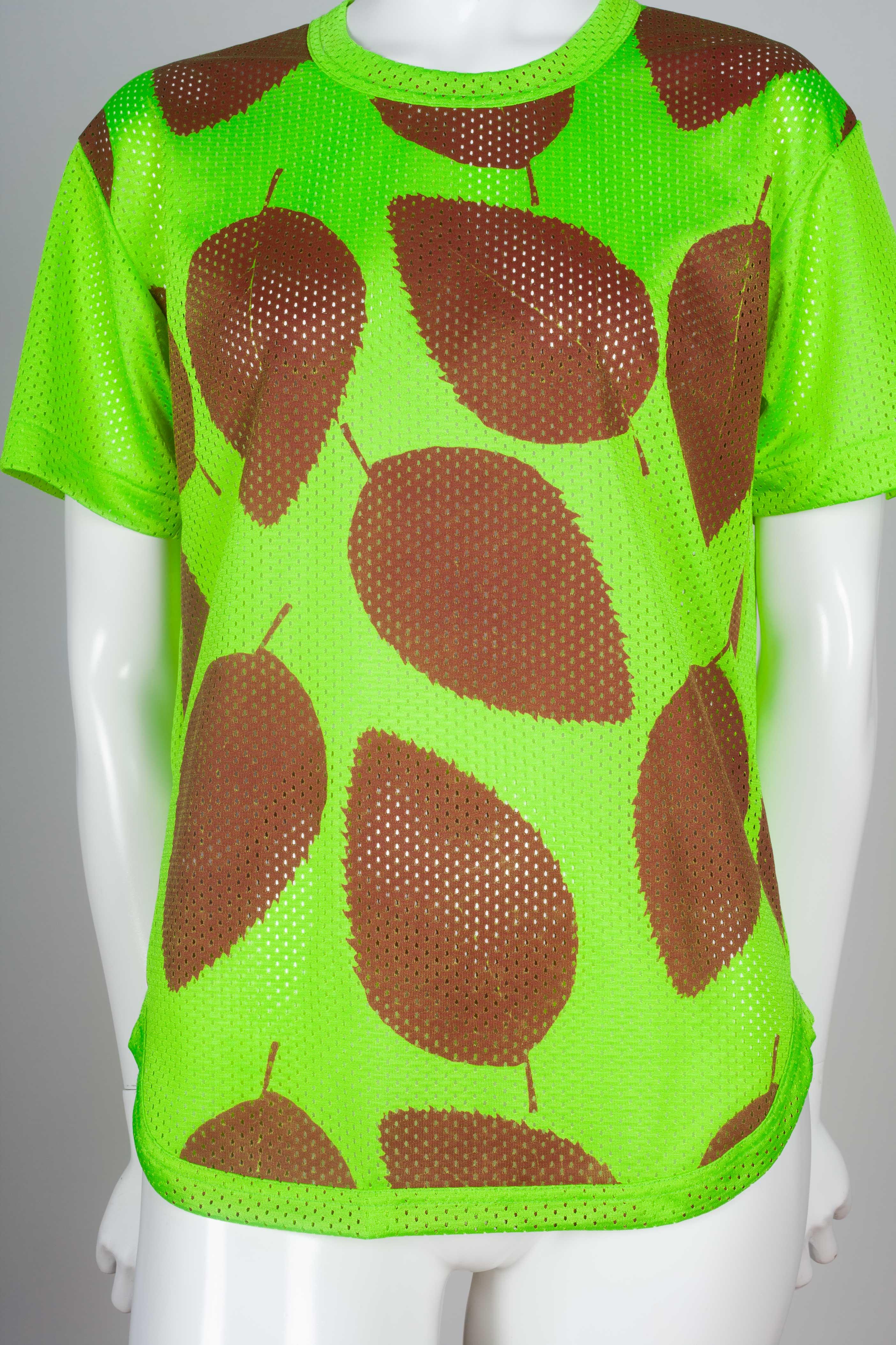 Comme des Garçons Homme Plus Mesh T-shirt Neon Green, 2000 1