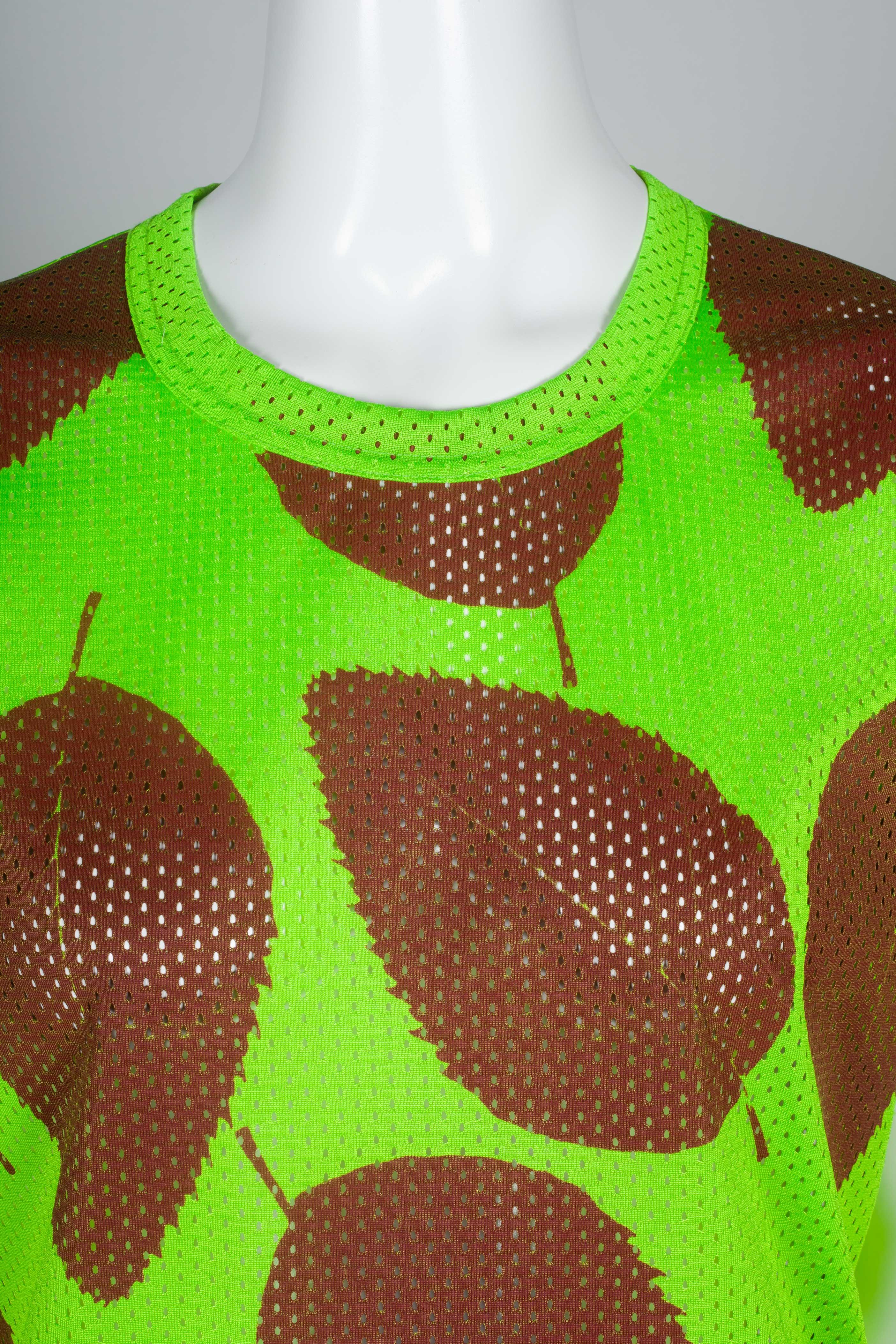 Comme des Garçons Homme Plus Mesh T-shirt Neon Green, 2000 3