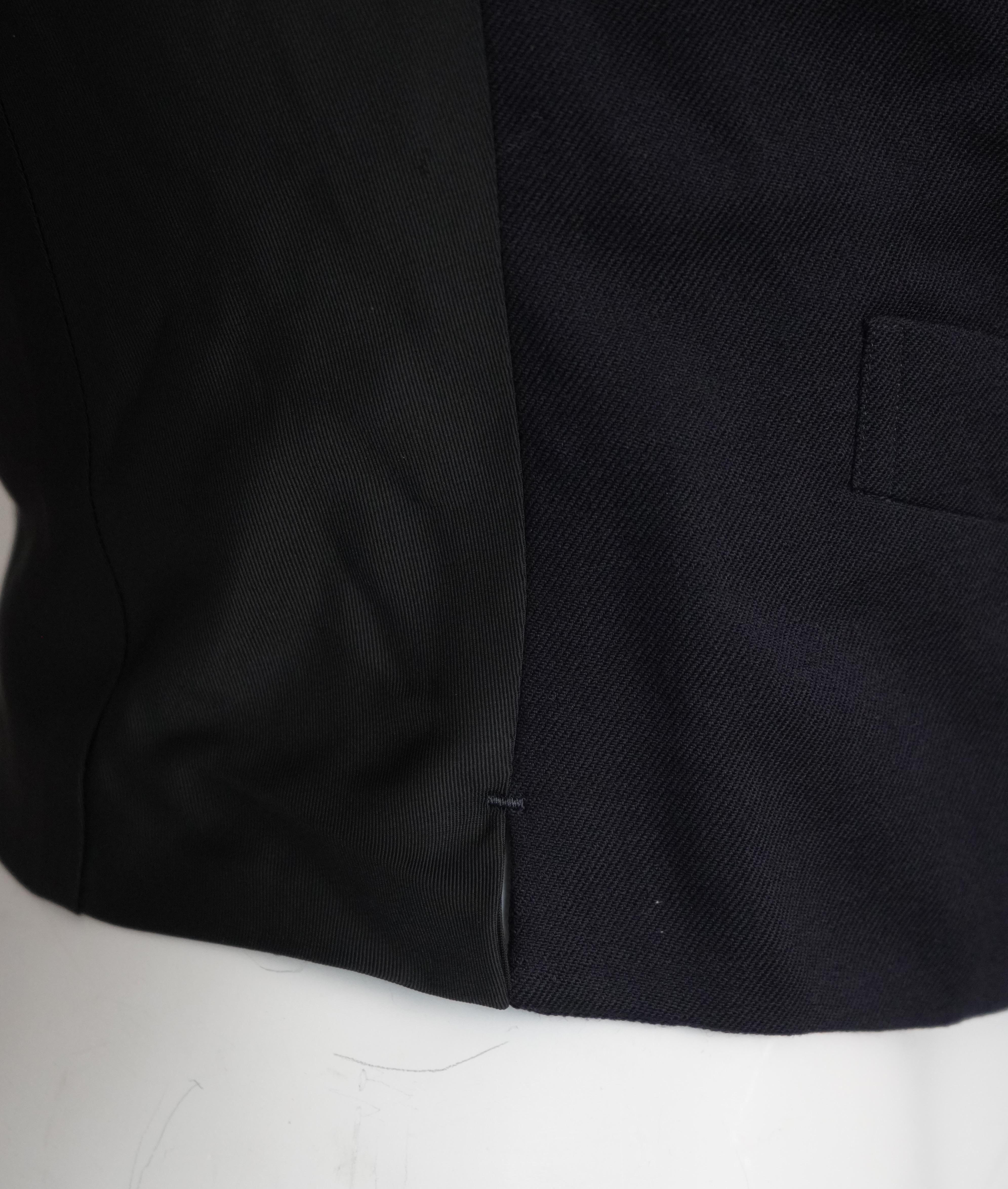 Black Comme des Garçons Homme Plus Navy Vest For Sale