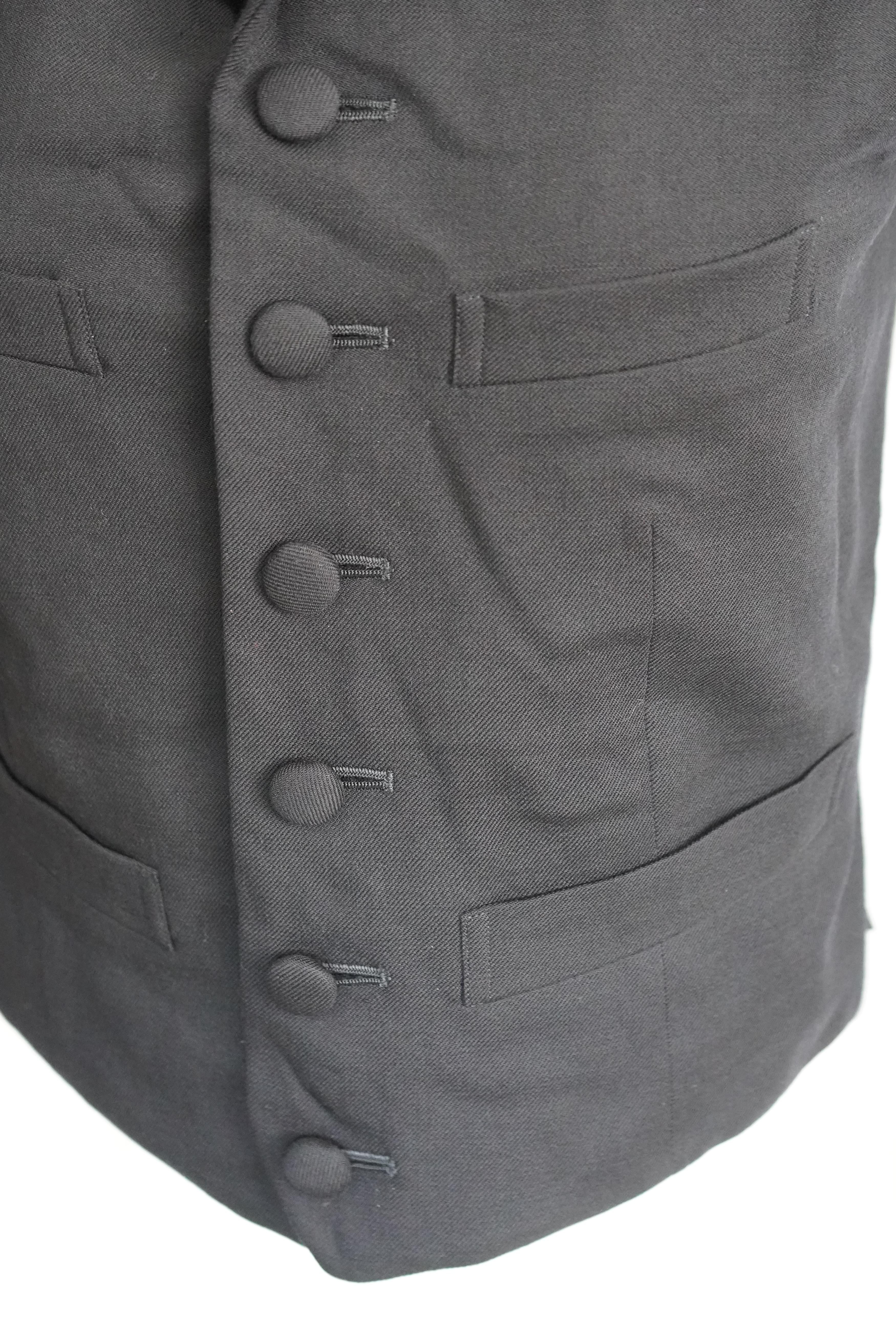Comme des Garçons Homme Plus Navy Vest In Excellent Condition For Sale In Beverly Hills, CA