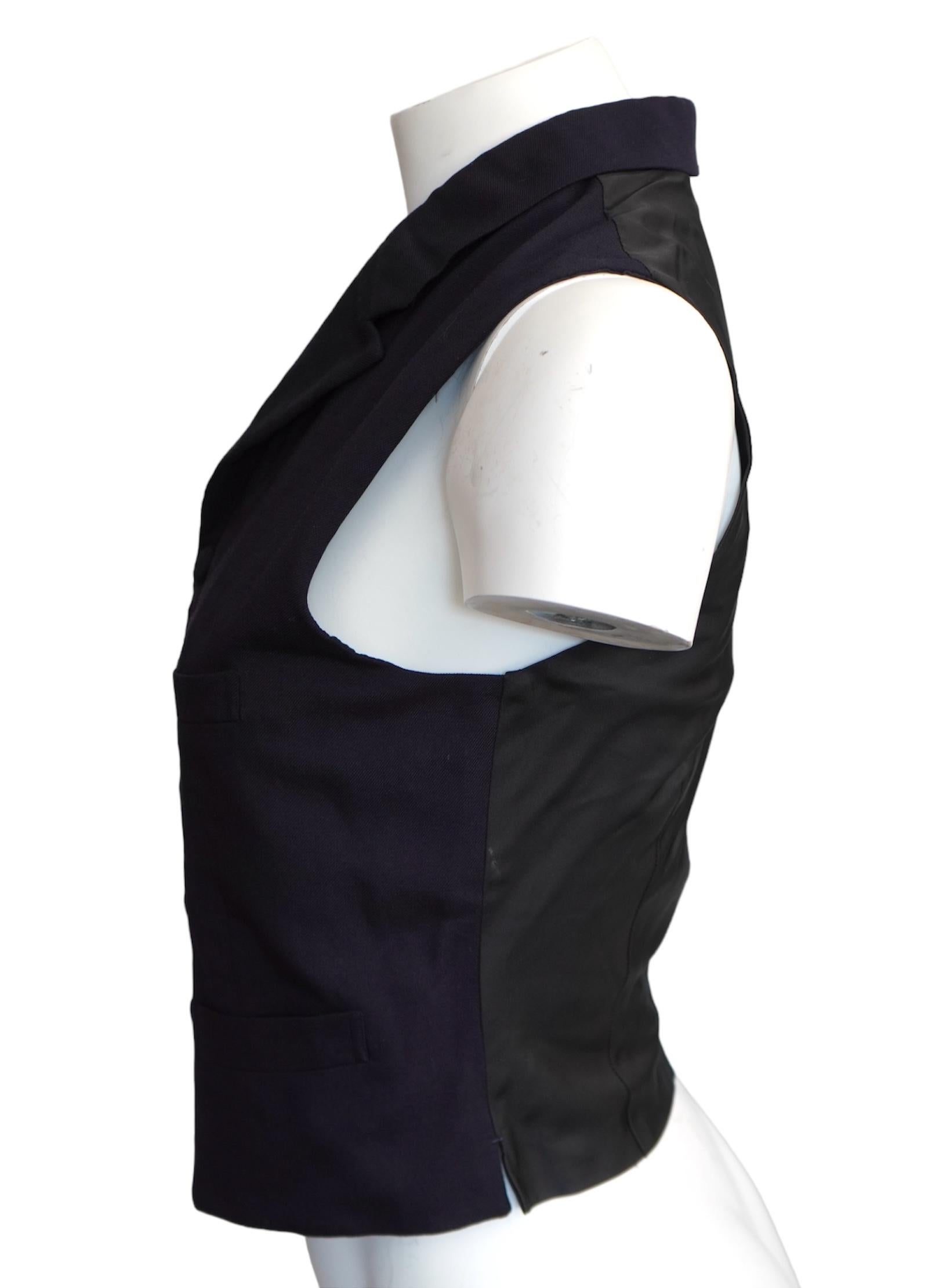 Comme des Garçons Homme Plus Navy Vest For Sale 1