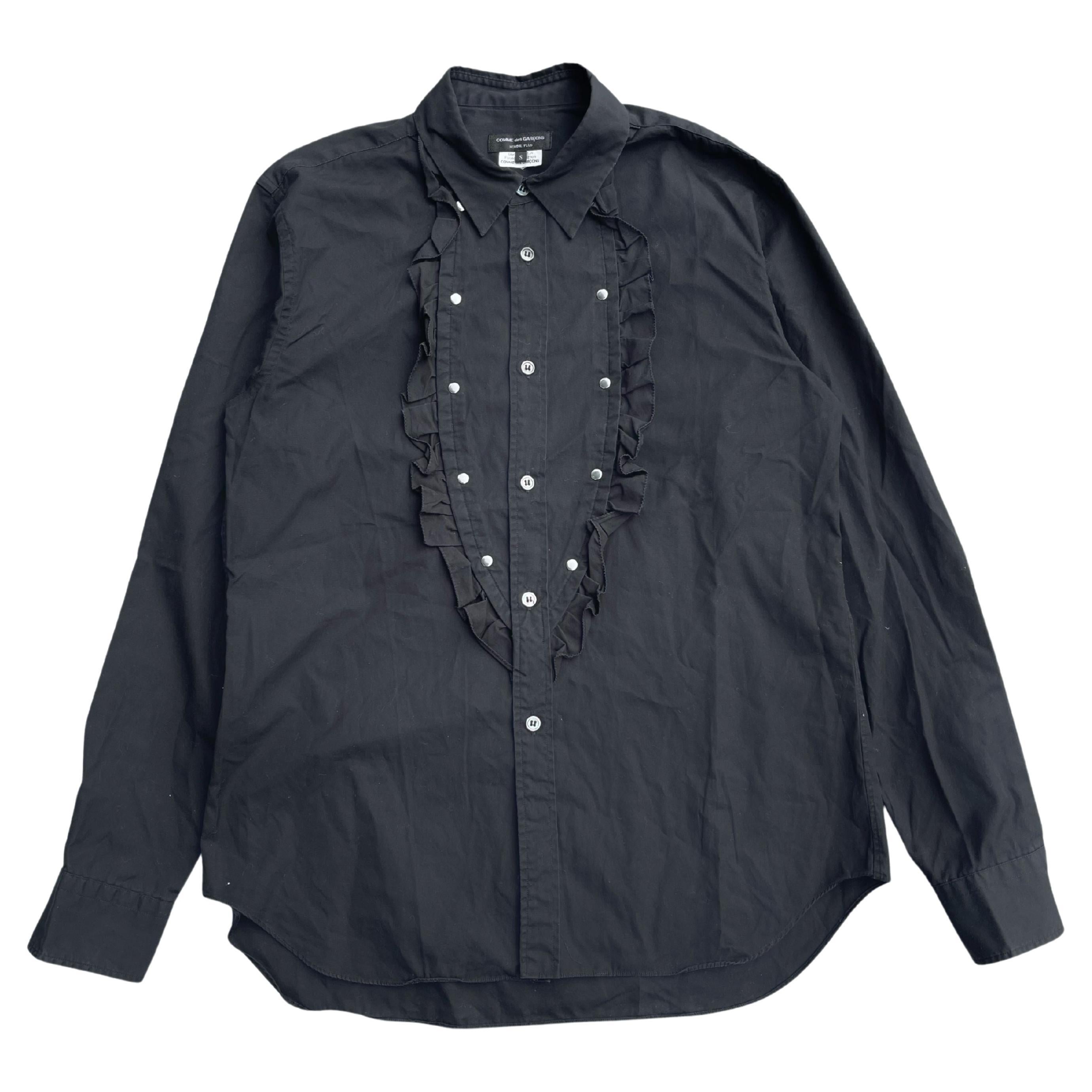 Comme Des Garcons Homme Plus Rivet Frill Shirt, Fall Winter 2016 For Sale  at 1stDibs | cdg collar shirt