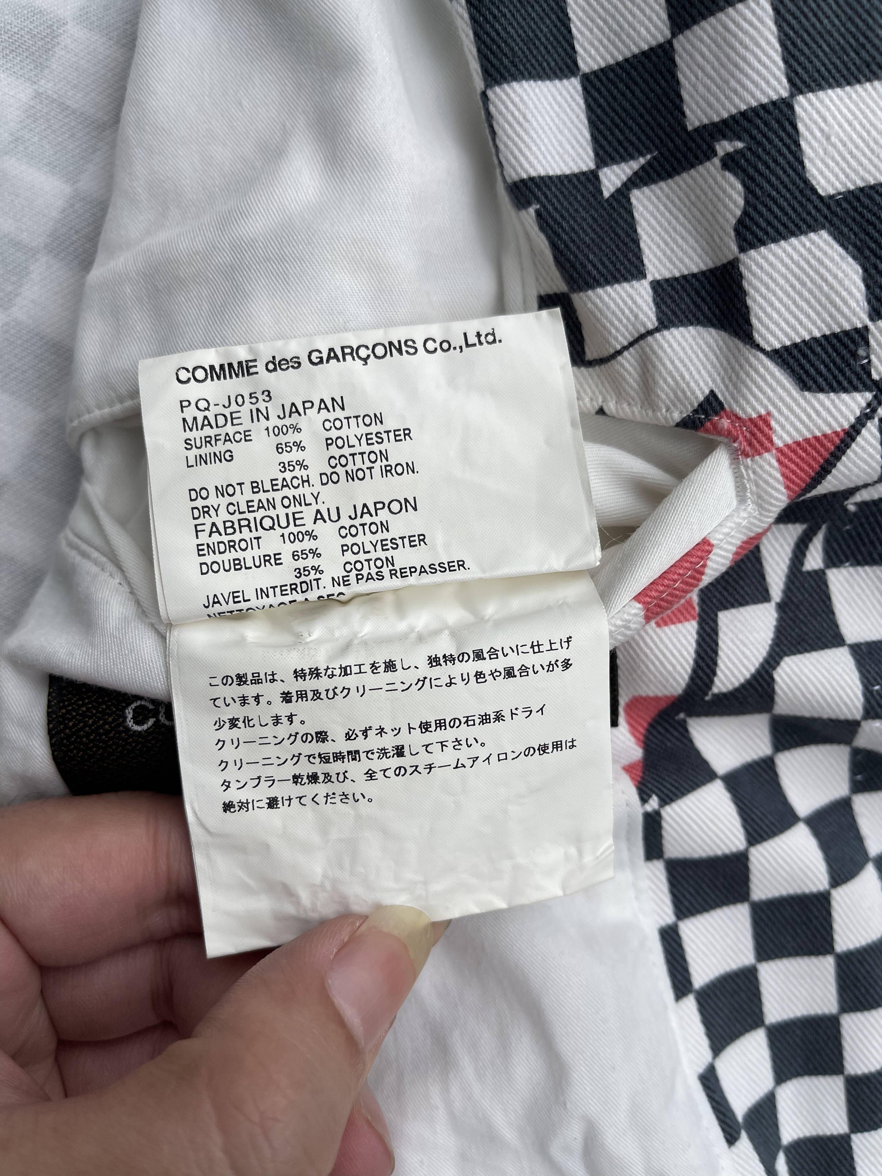 Comme Des Garcons Homme Plus Rolling Stones Checkered Blazer, Spring Summer 2006 For Sale 5