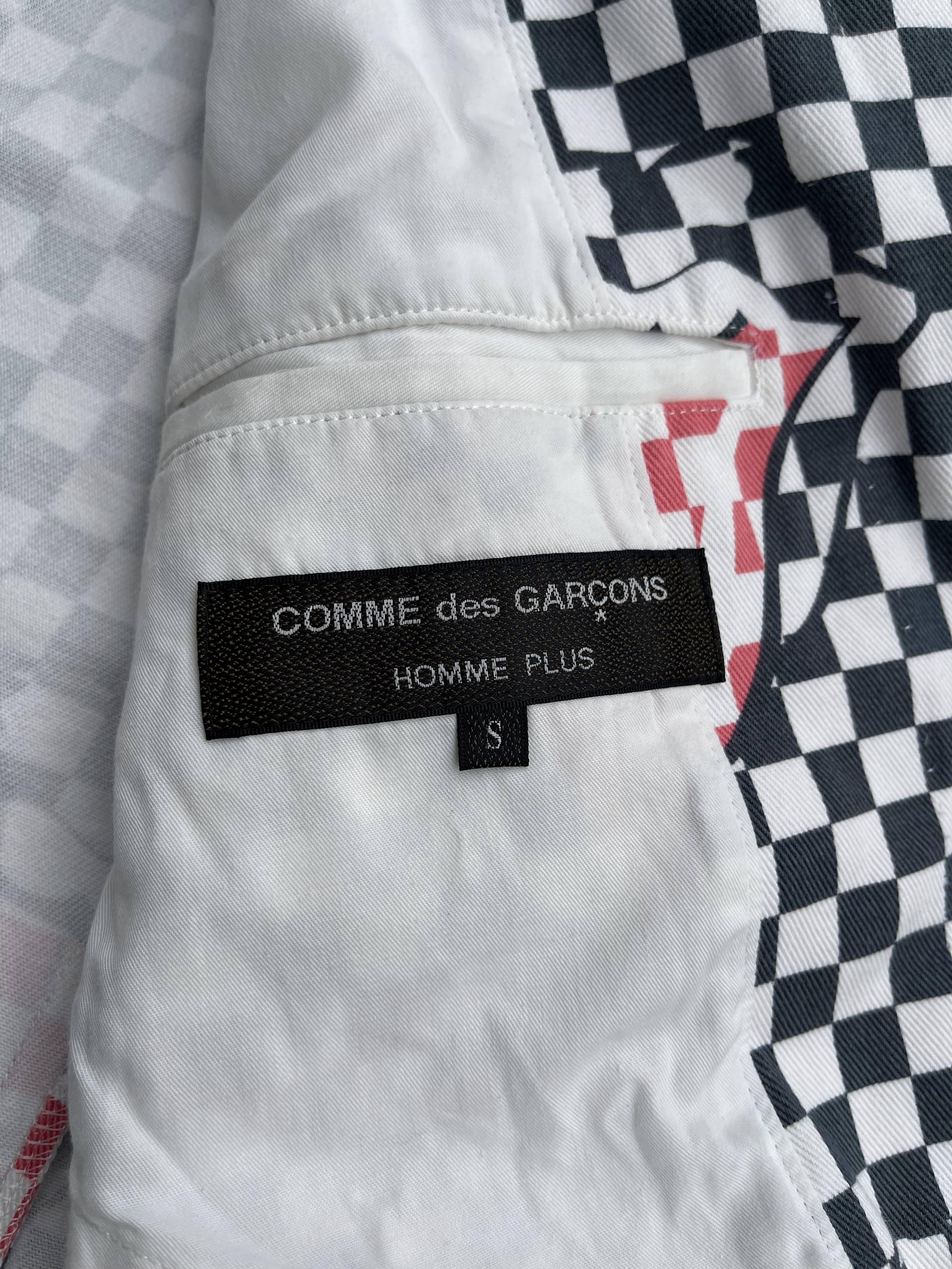 Comme Des Garcons Homme Plus Rolling Stones Checkered Blazer, Spring Summer 2006 For Sale 1