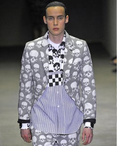 Comme des Garcons Homme Plus S/S 2011 Skull Checkered Button Up Shirt