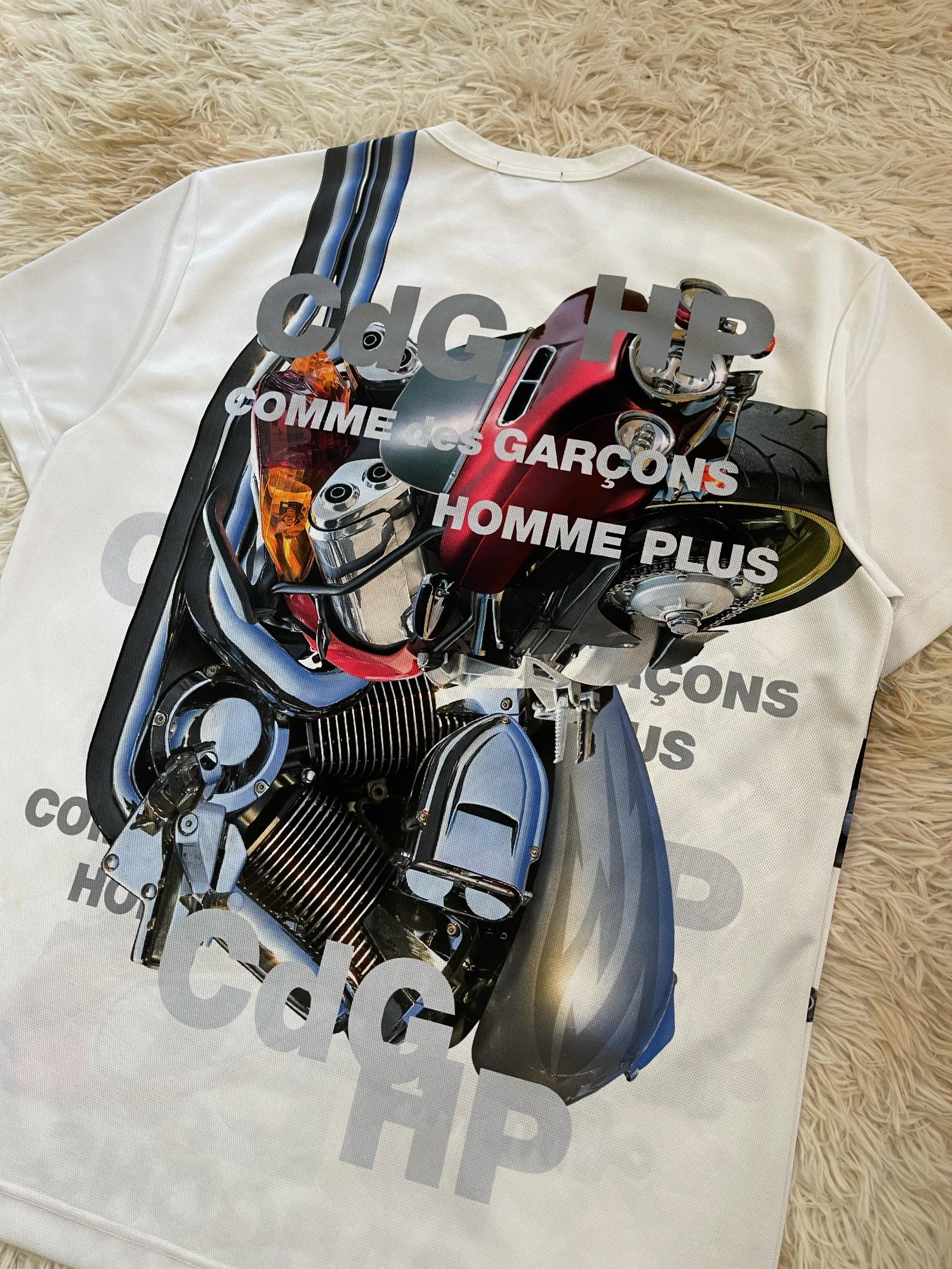 Women's or Men's Comme Des Garcons Homme Plus S/S2020 Metallic Outlaw T-Shirt For Sale