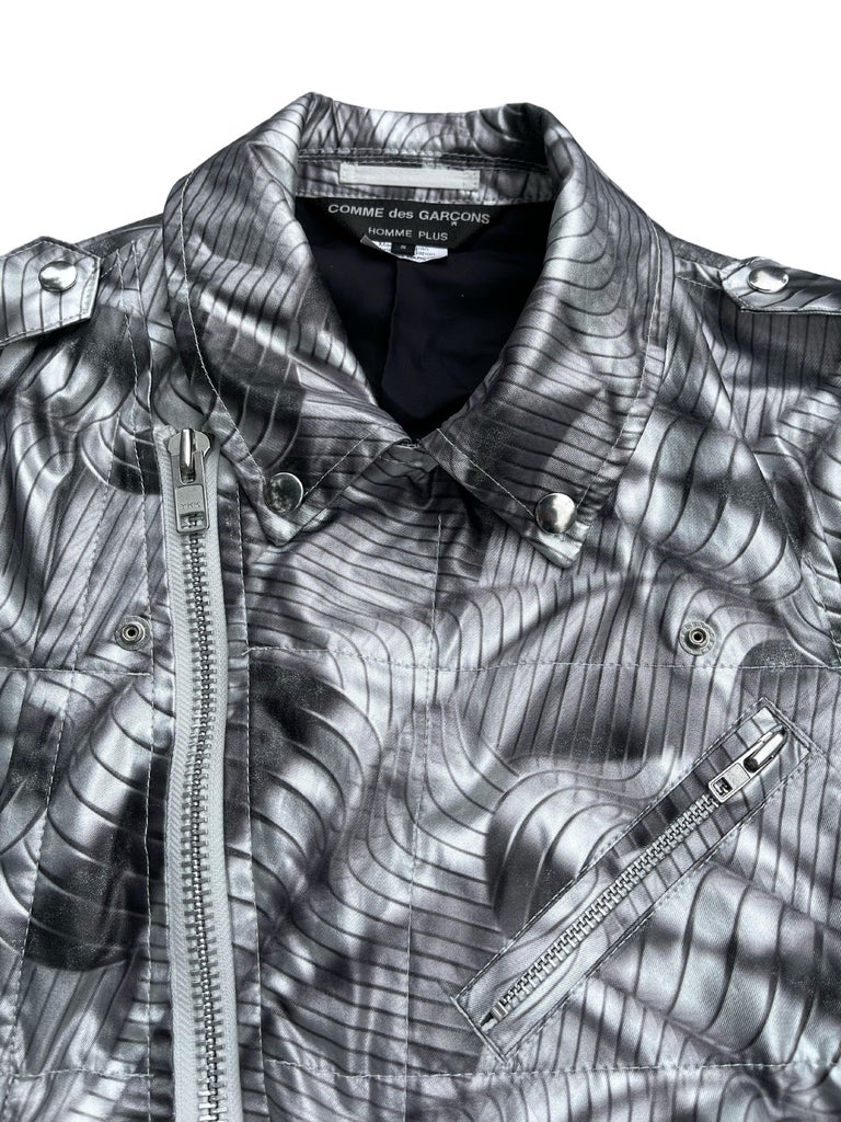 Comme Des Garcons Homme Plus Sheer Metal Riders Jacket, Spring Summer ...