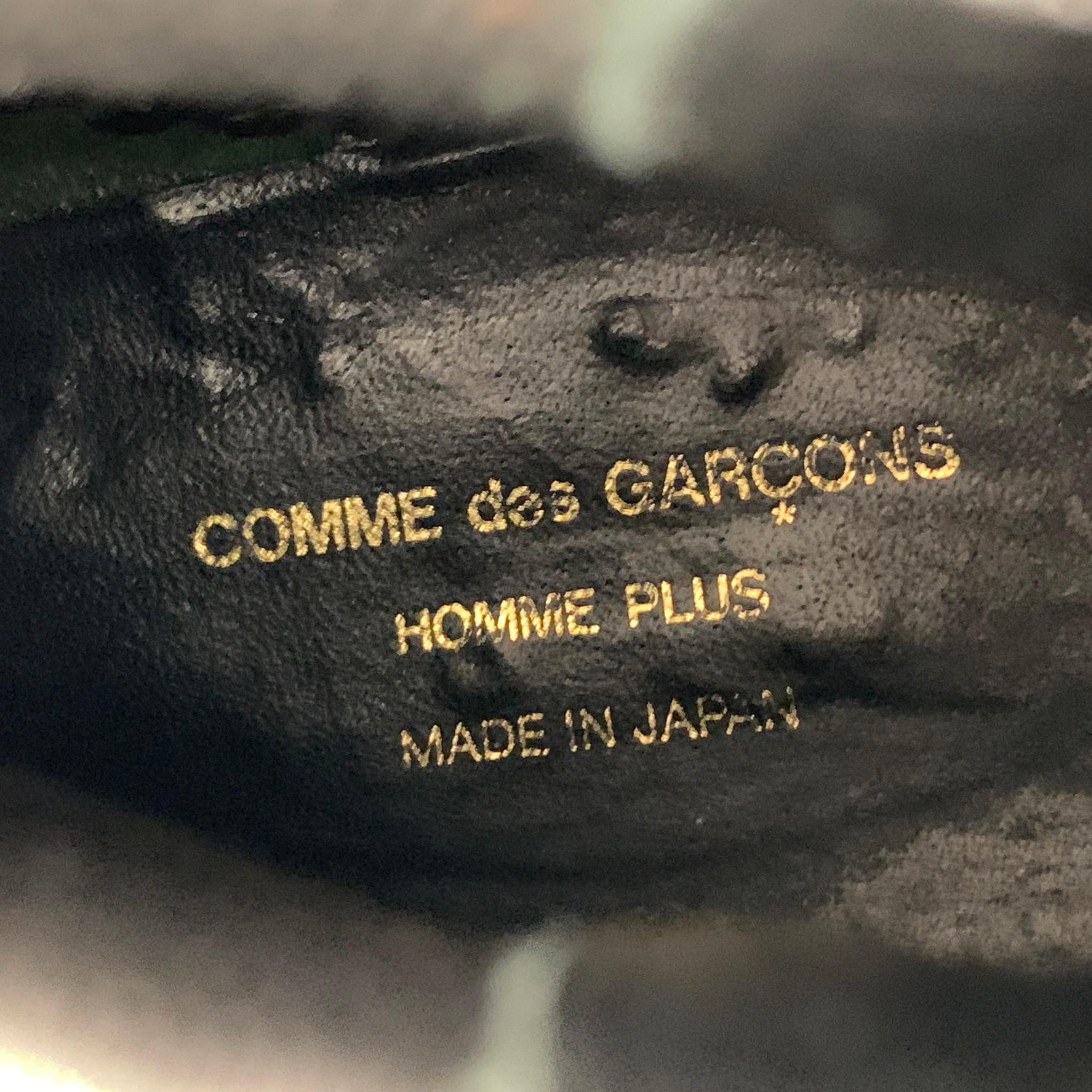 COMME des GARCONS HOMME PLUS Size 10 Green Black Suede Ankle Boots 2