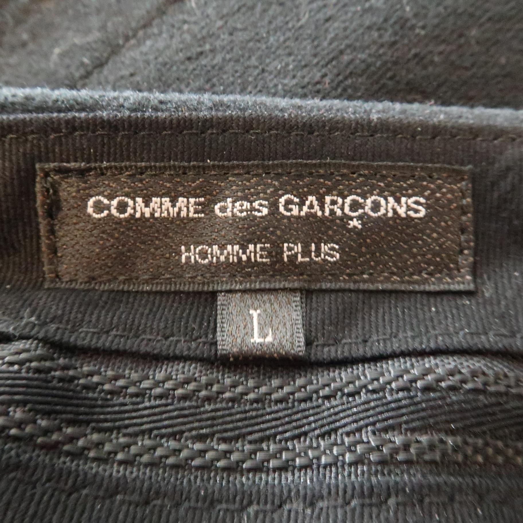 COMME des GARCONS HOMME PLUS Size L Black Cotton Blend 35 Zip Fly Casual Pants 2