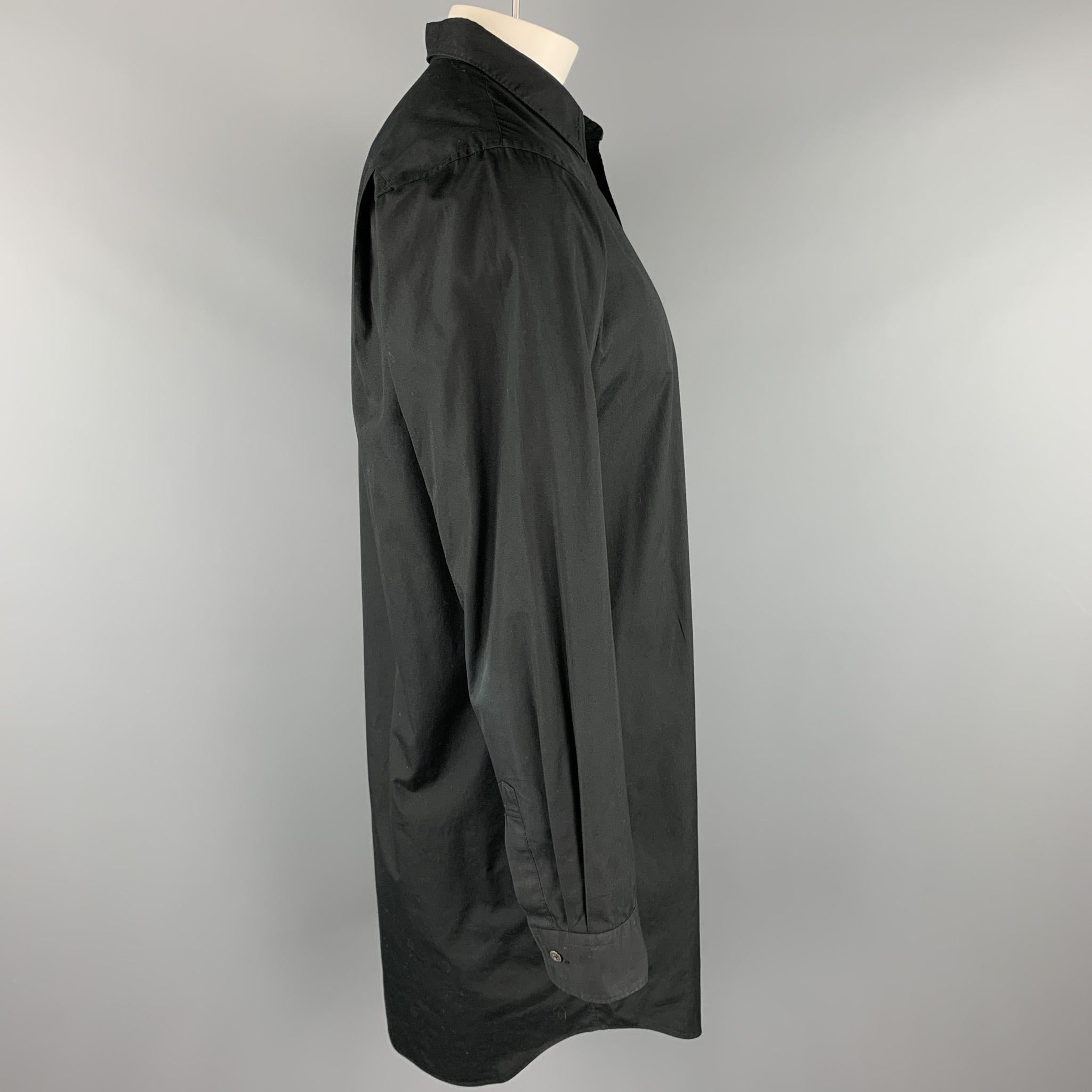 COMME des GARCONS HOMME PLUS Size L Black Cotton Sleeve Shirt In Excellent Condition In San Francisco, CA