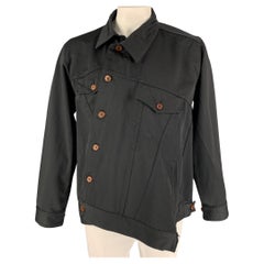 COMME des GARCONS HOMME PLUS Size L Black Polyester Oversized Jacket