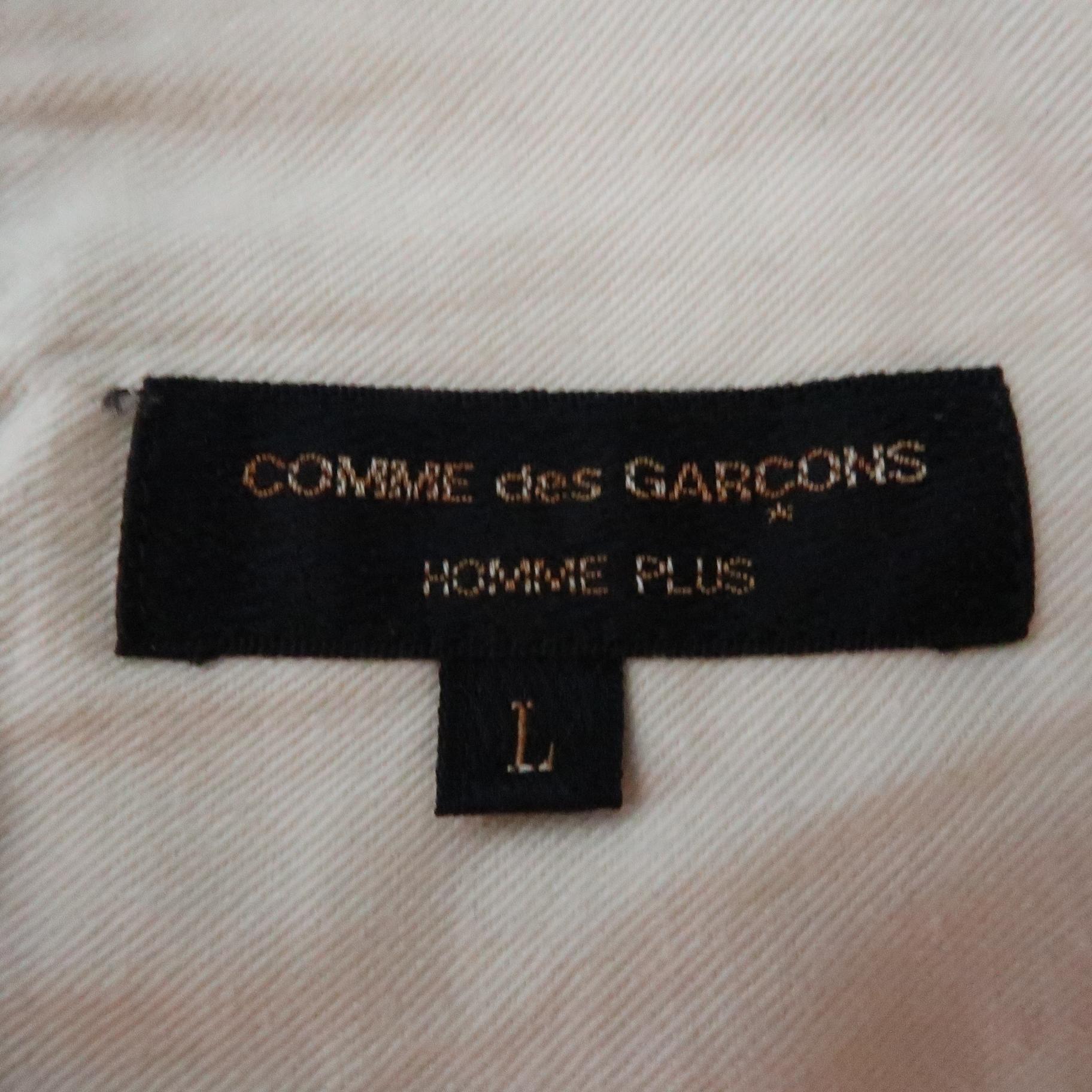 COMME des GARCONS HOMME PLUS Size L Black Solid 30 Drawstring Casual Pants 2