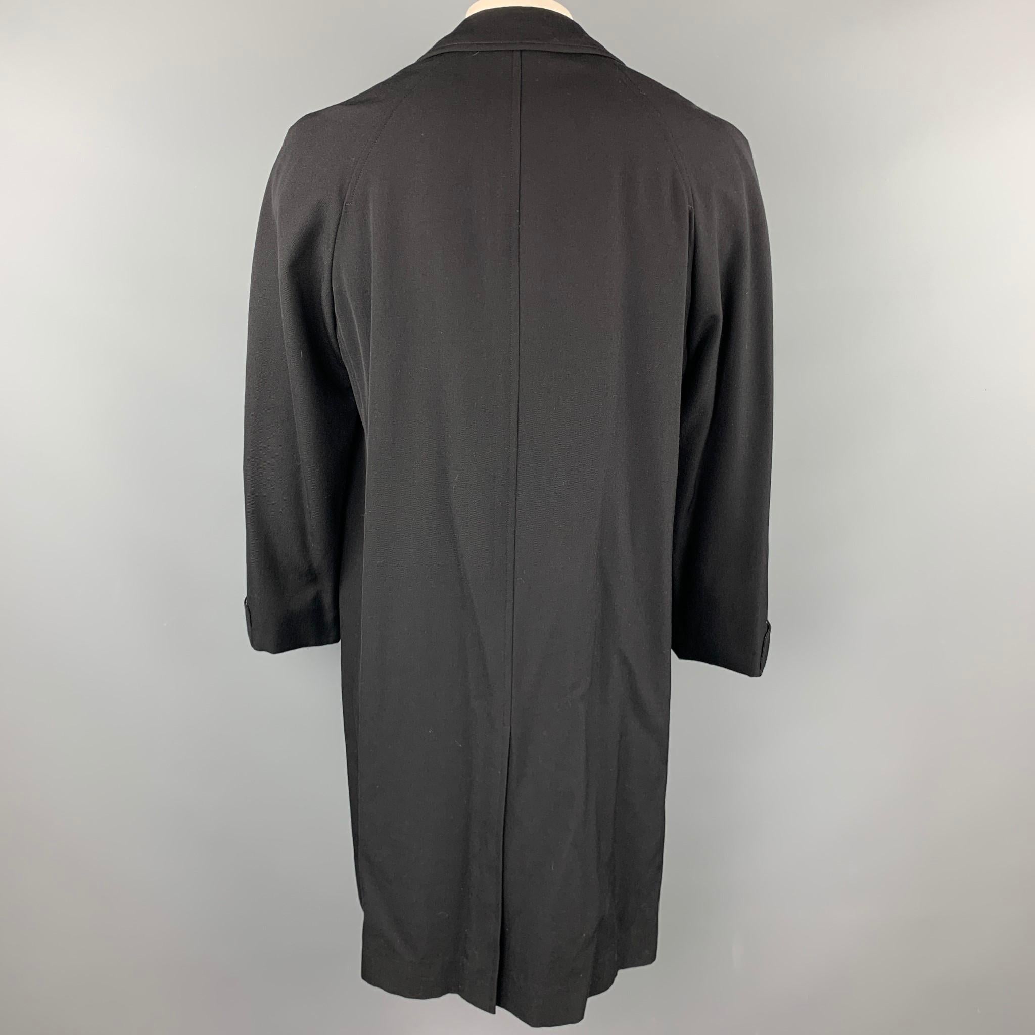 Men's COMME des GARCONS HOMME PLUS Size L Black Wool Buttoned Relax Coat