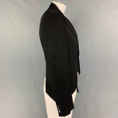 COMME des GARCONS HOMME PLUS Size L Black Wool Cropped Jacket
