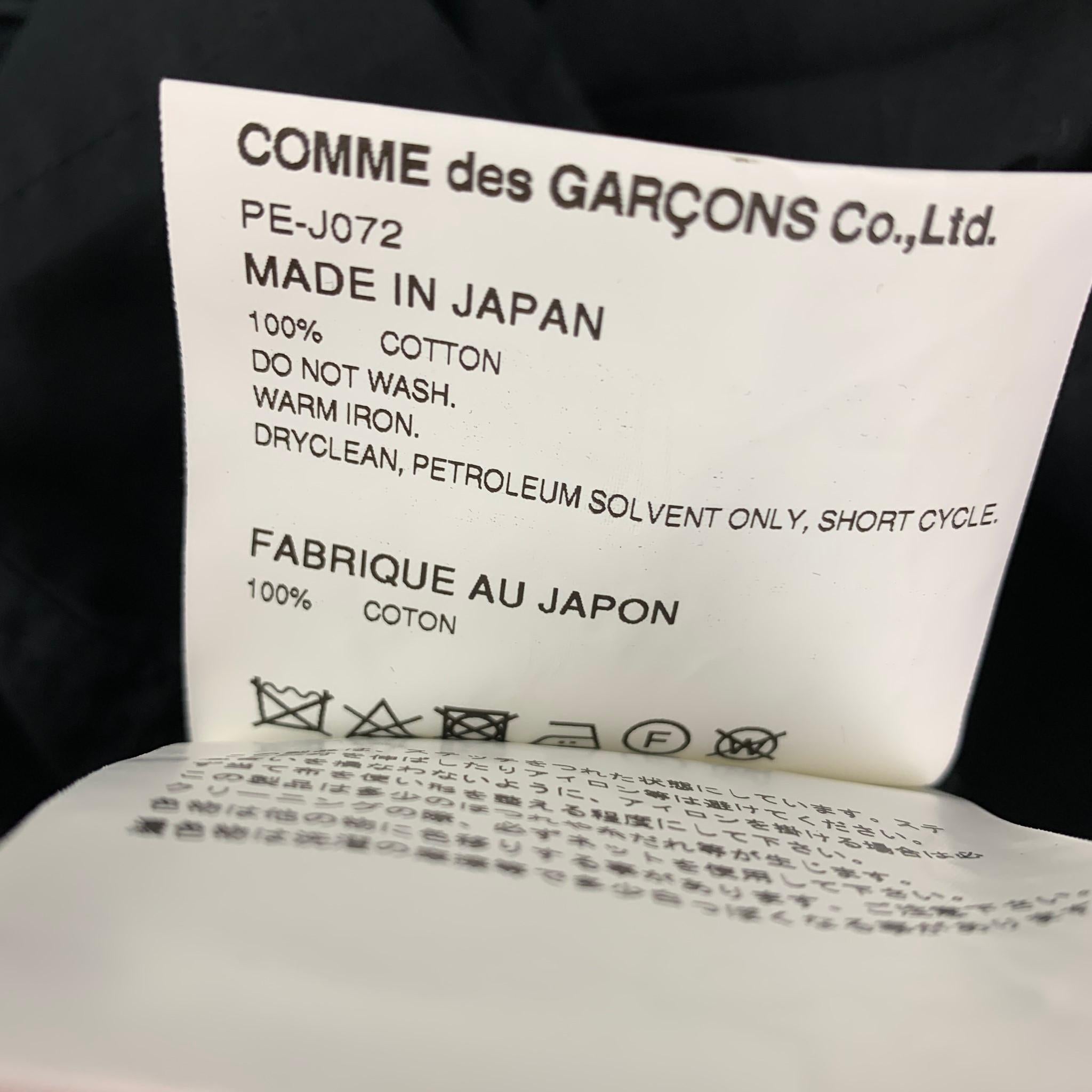 COMME des GARCONS HOMME PLUS Size M Black Cotton Cut Out Sleeves Jacket 1