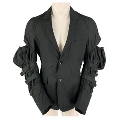 COMME des GARCONS HOMME PLUS Size M Black Cotton Cut Out Sleeves Jacket