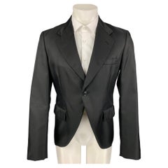 COMME des GARCONS HOMME PLUS Size M Black Nylon Sport Coat